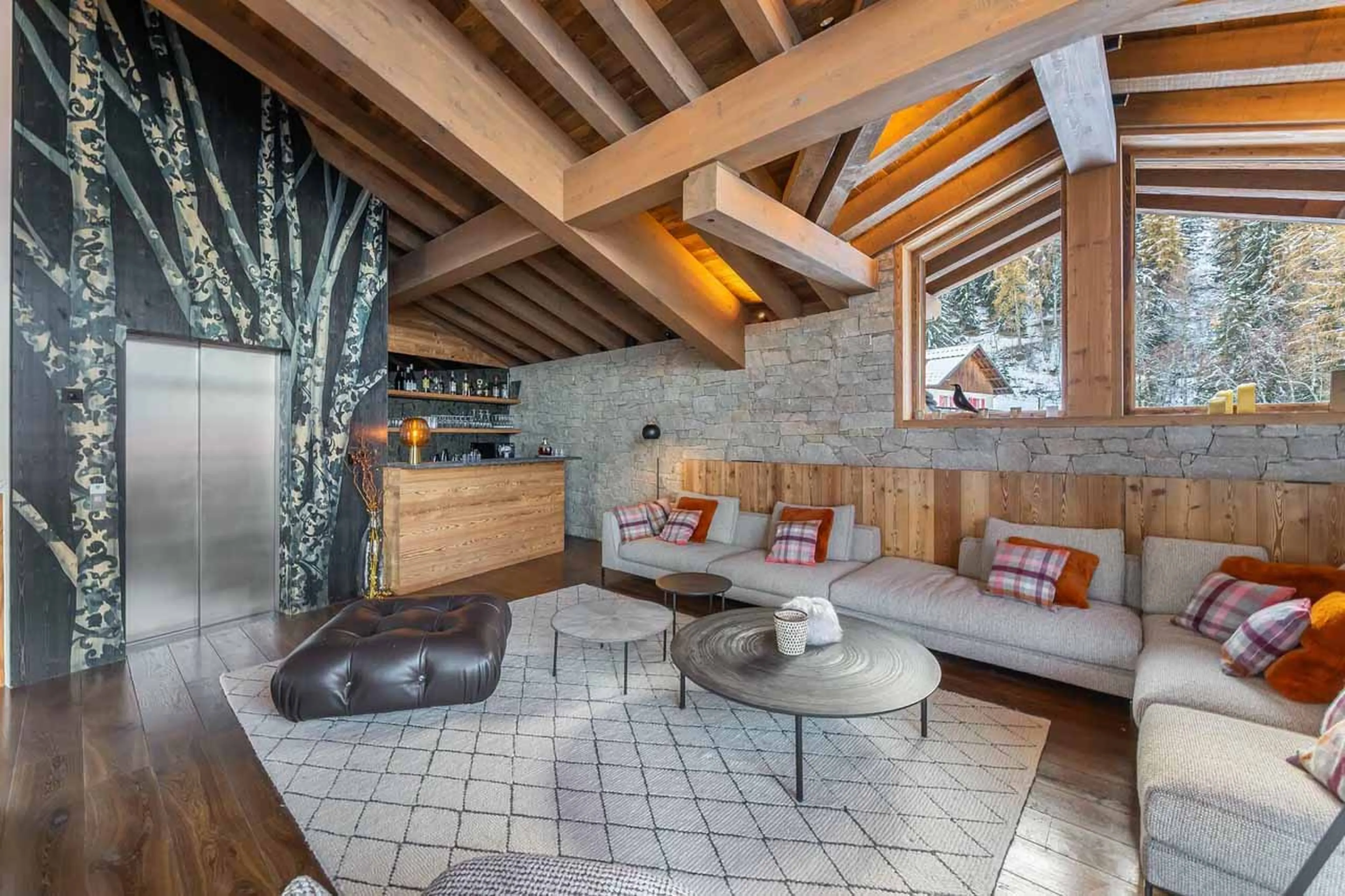 Elevator at Chalet Le Moulin in Courchevel Le Praz