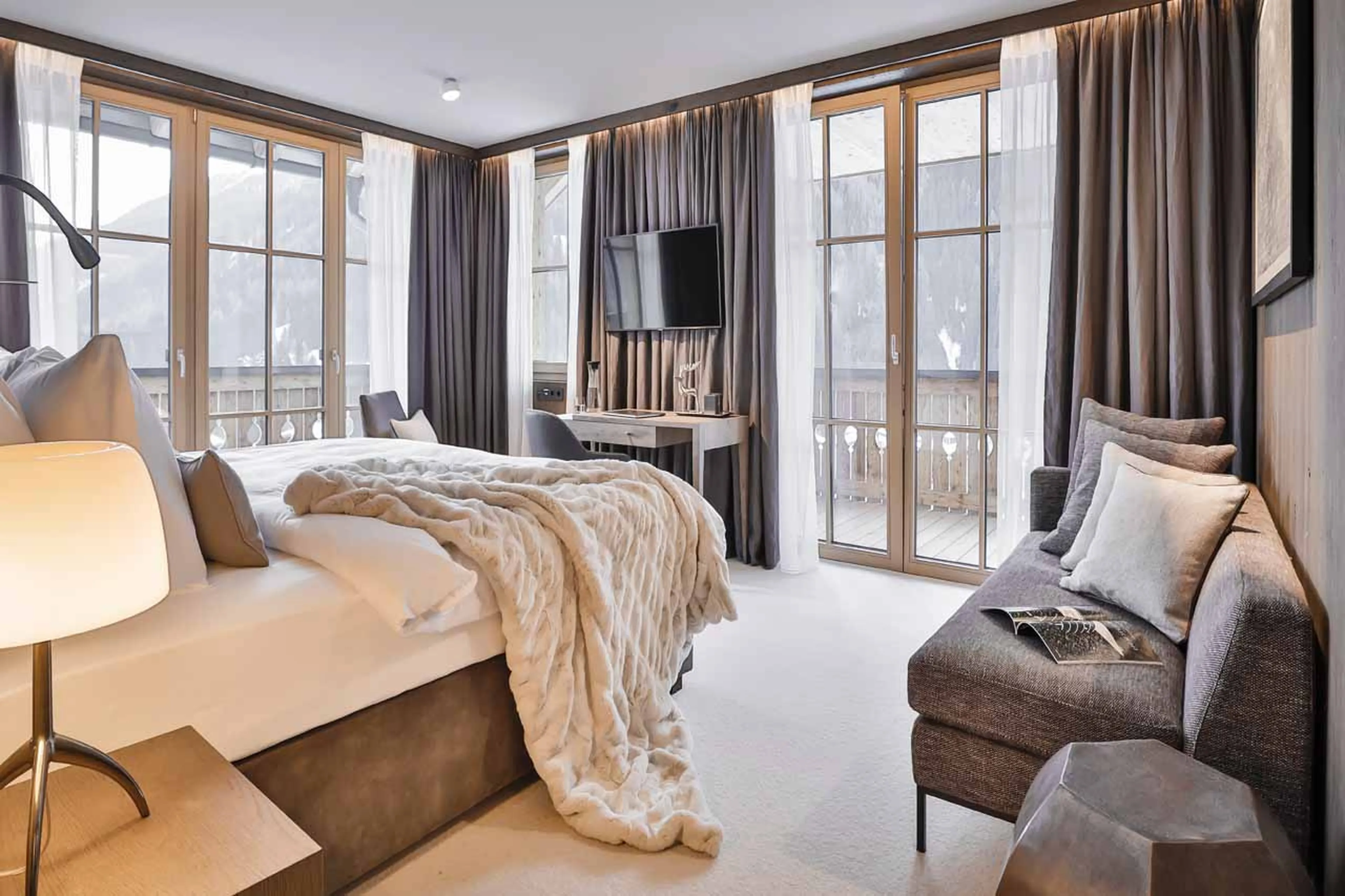 Bedroom four at Chalet Lena in St Anton