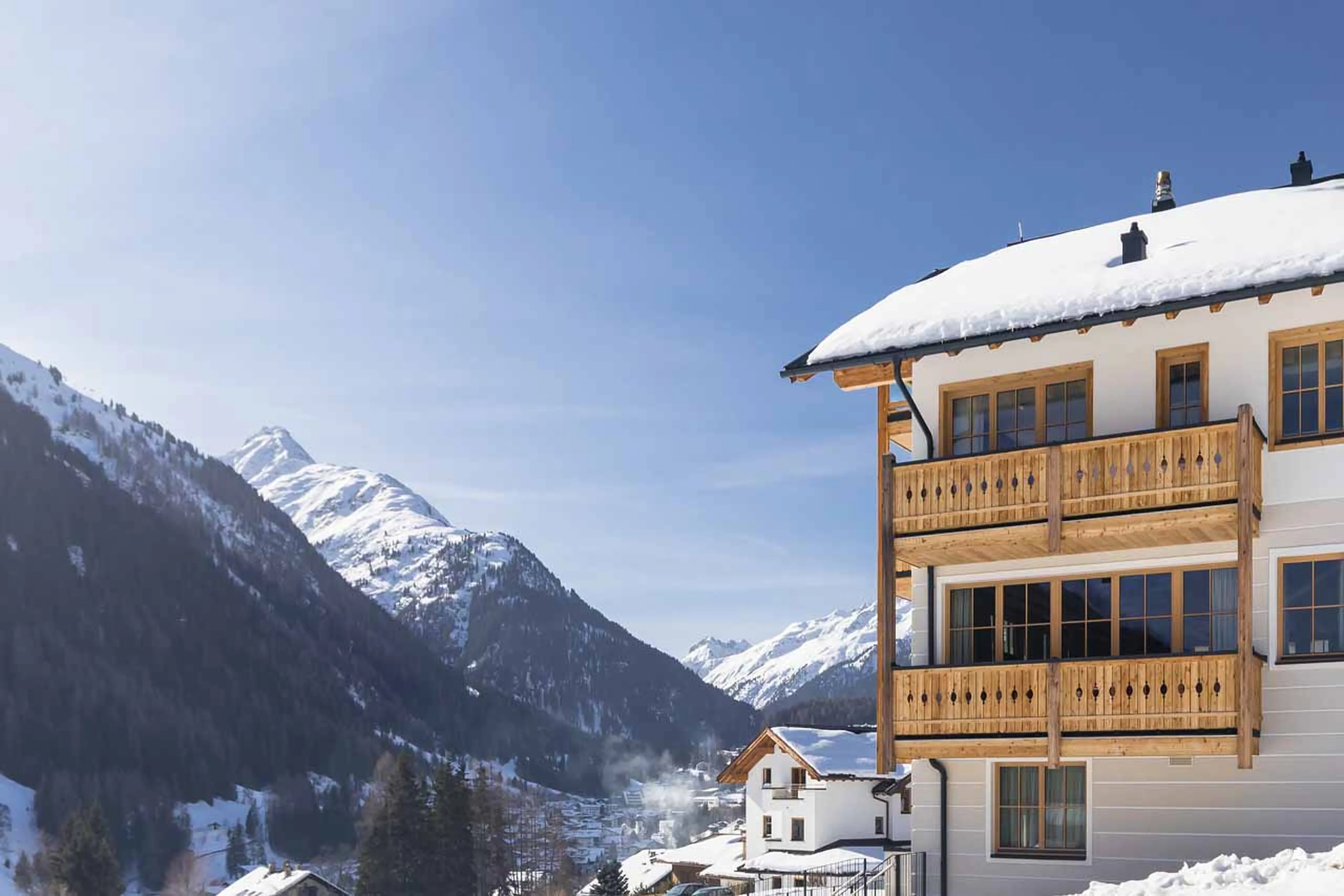 Mountain views from Chalet Lena in St Anton