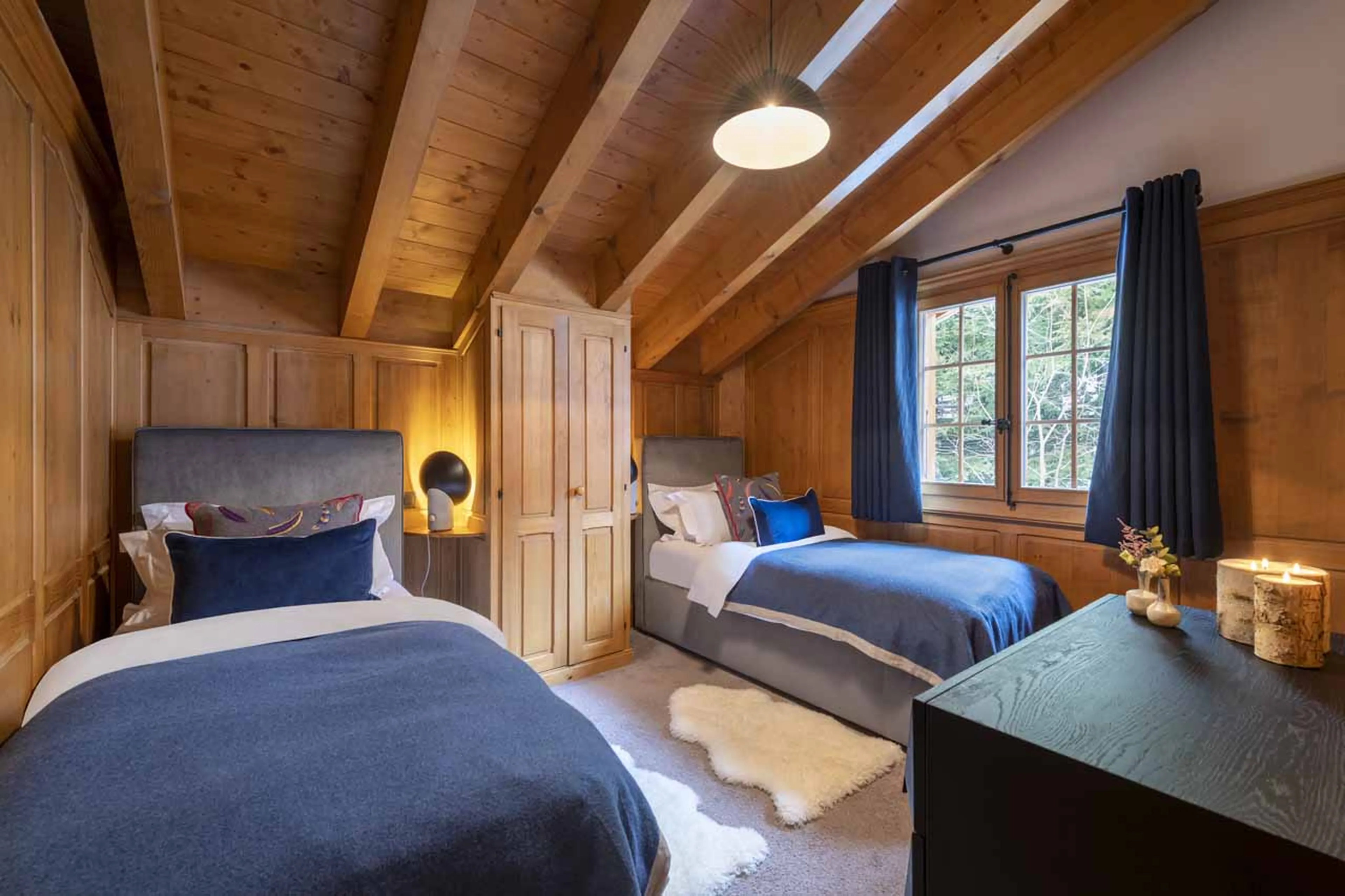 Bedroom three inChalet Les Attelas in Verbier