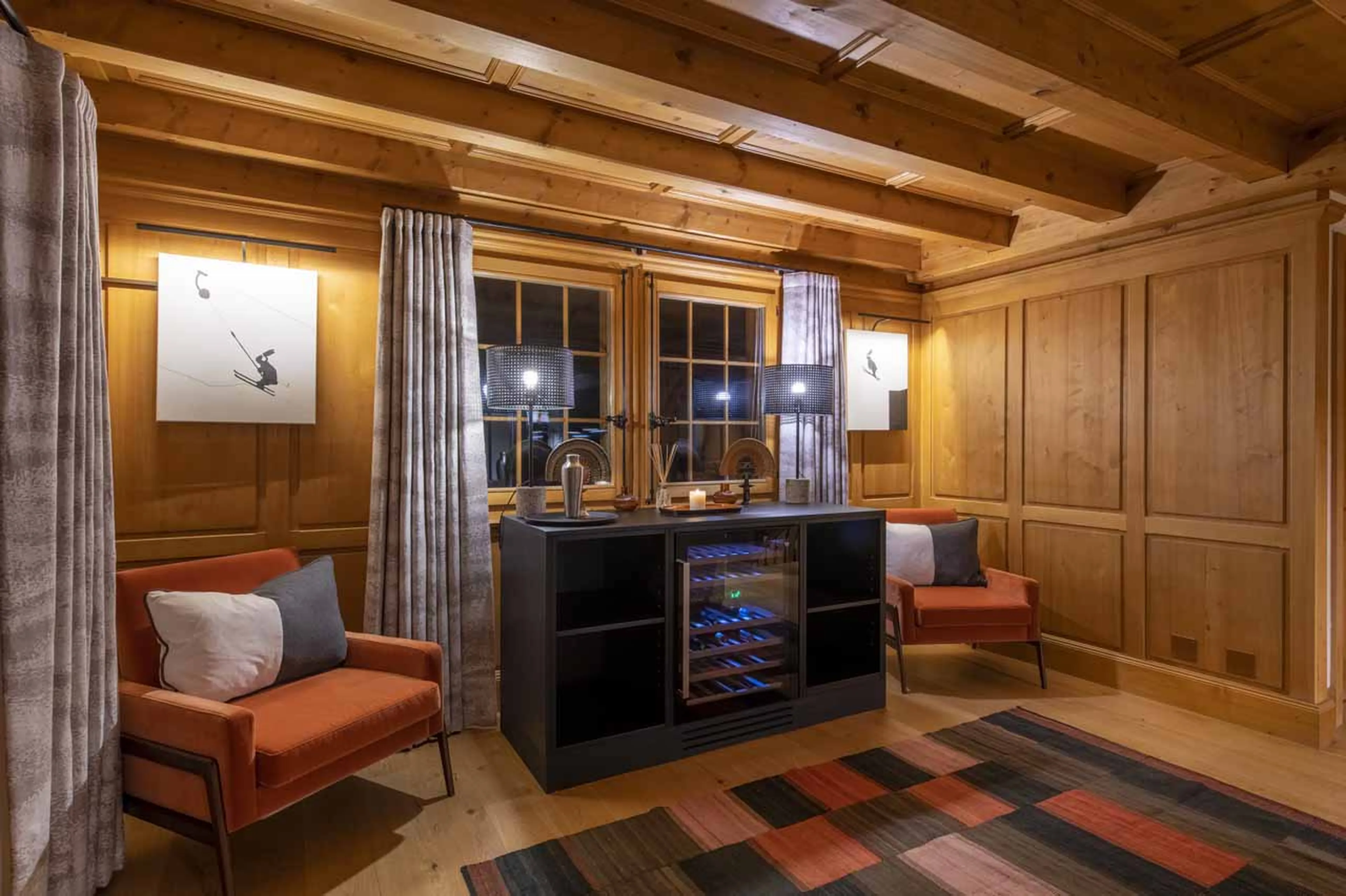 Drinks fridge at Chalet Les Attelas in Verbier