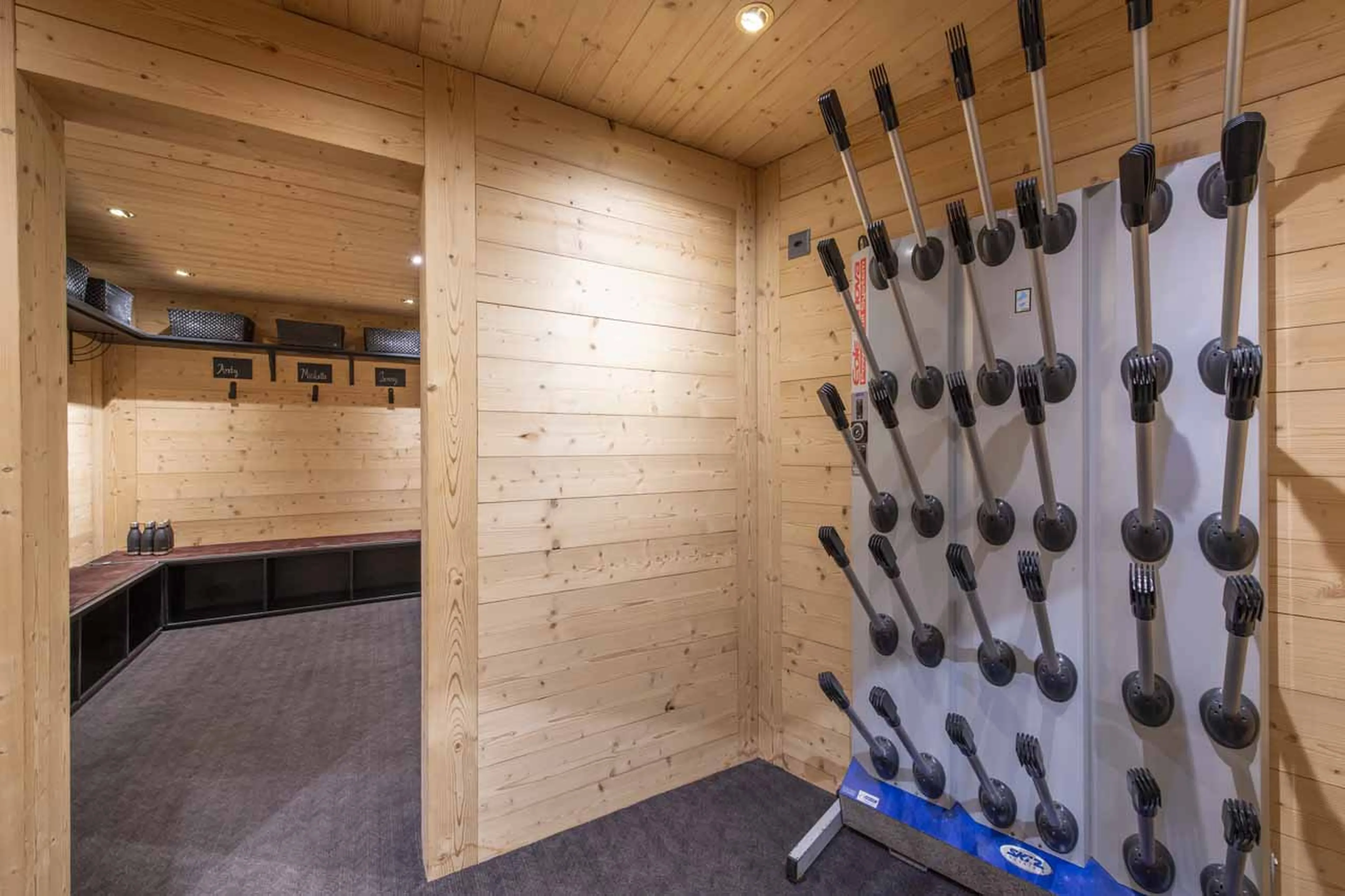 Heated boot warmers at Chalet Les Attelas in Verbier