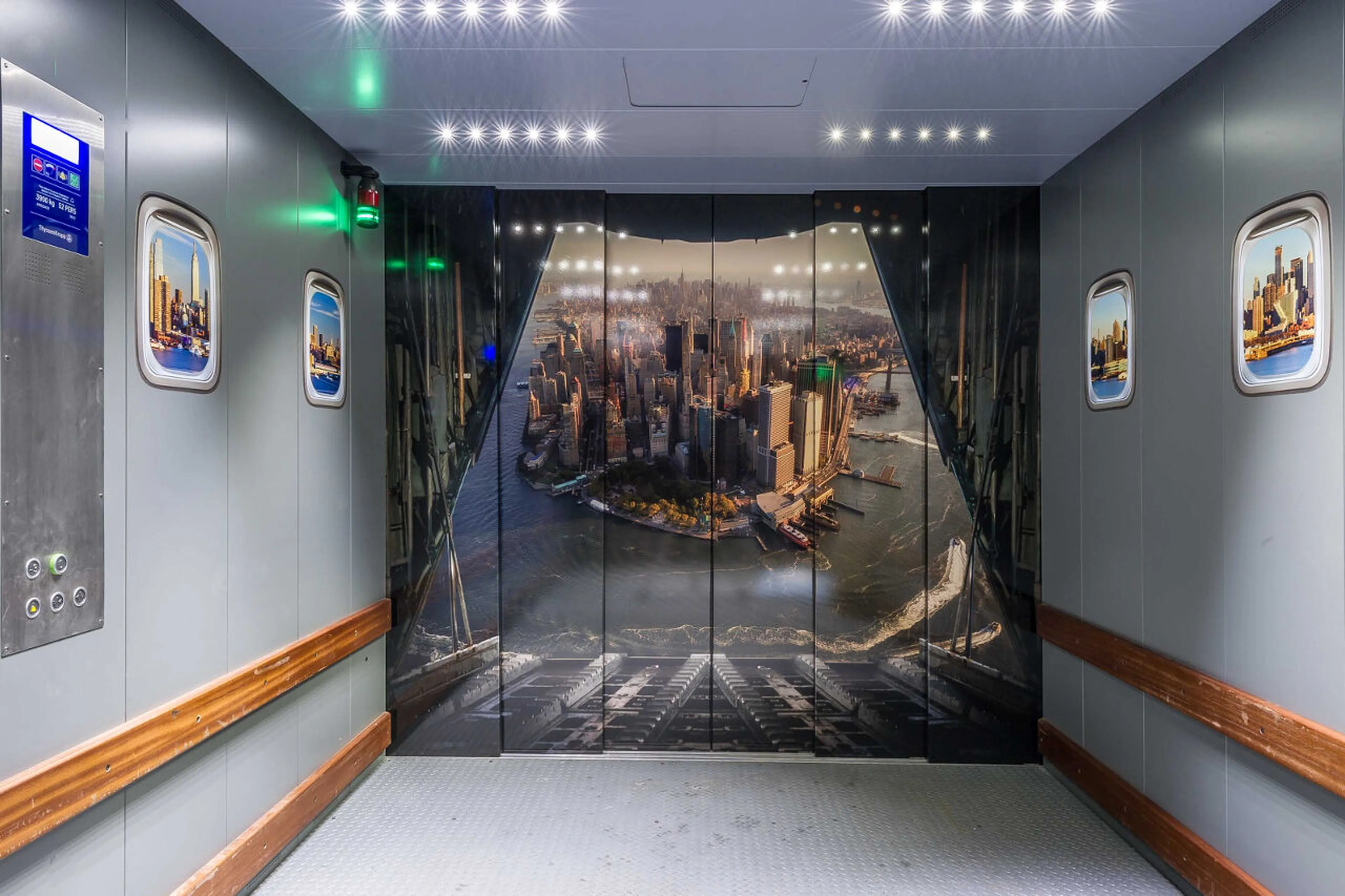 Car lift to garage on level -3 in Chalet Les Bastidons  in Courchevel 1850