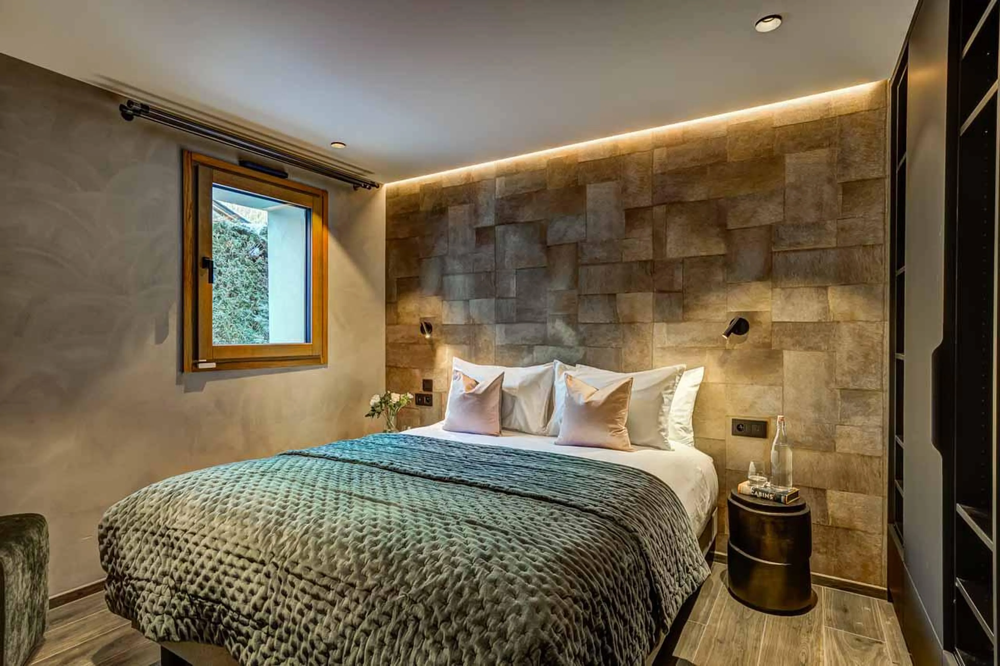 Bedroom two at Chalet Les Melezes in Chamonix