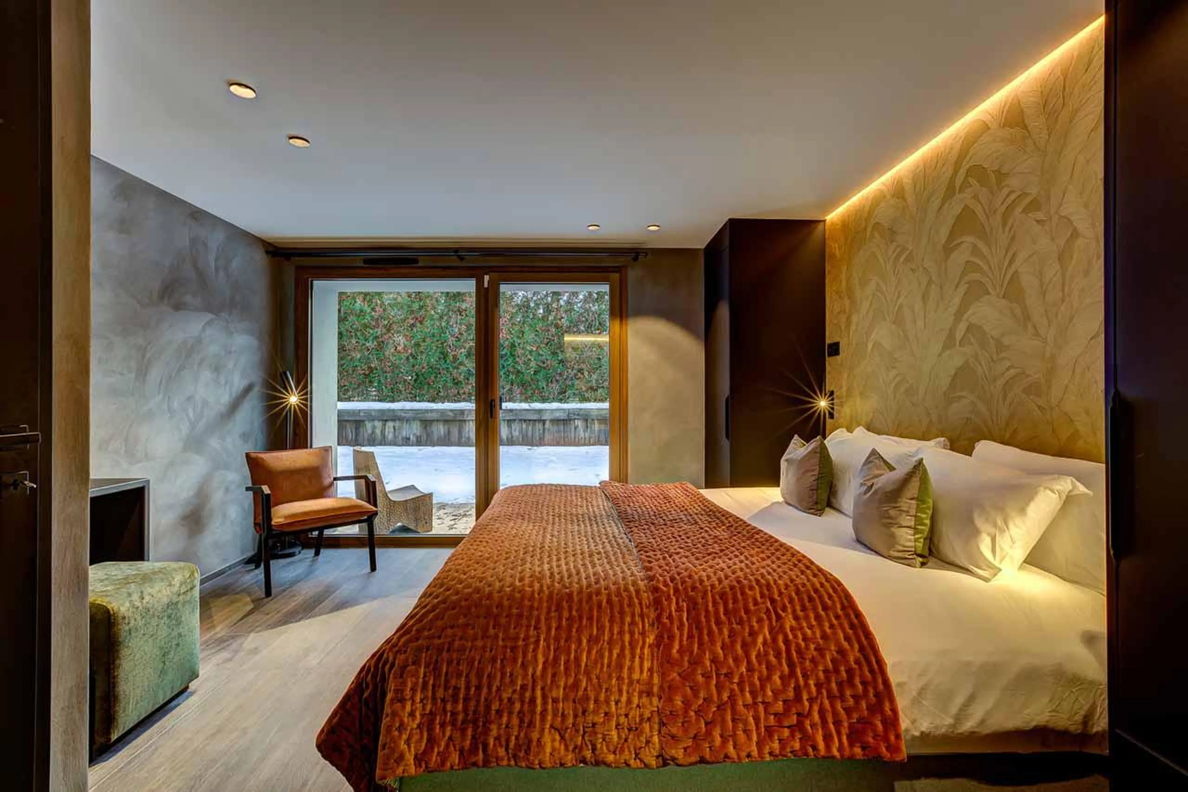 Bedroom three at Chalet Les Melezes in Chamonix