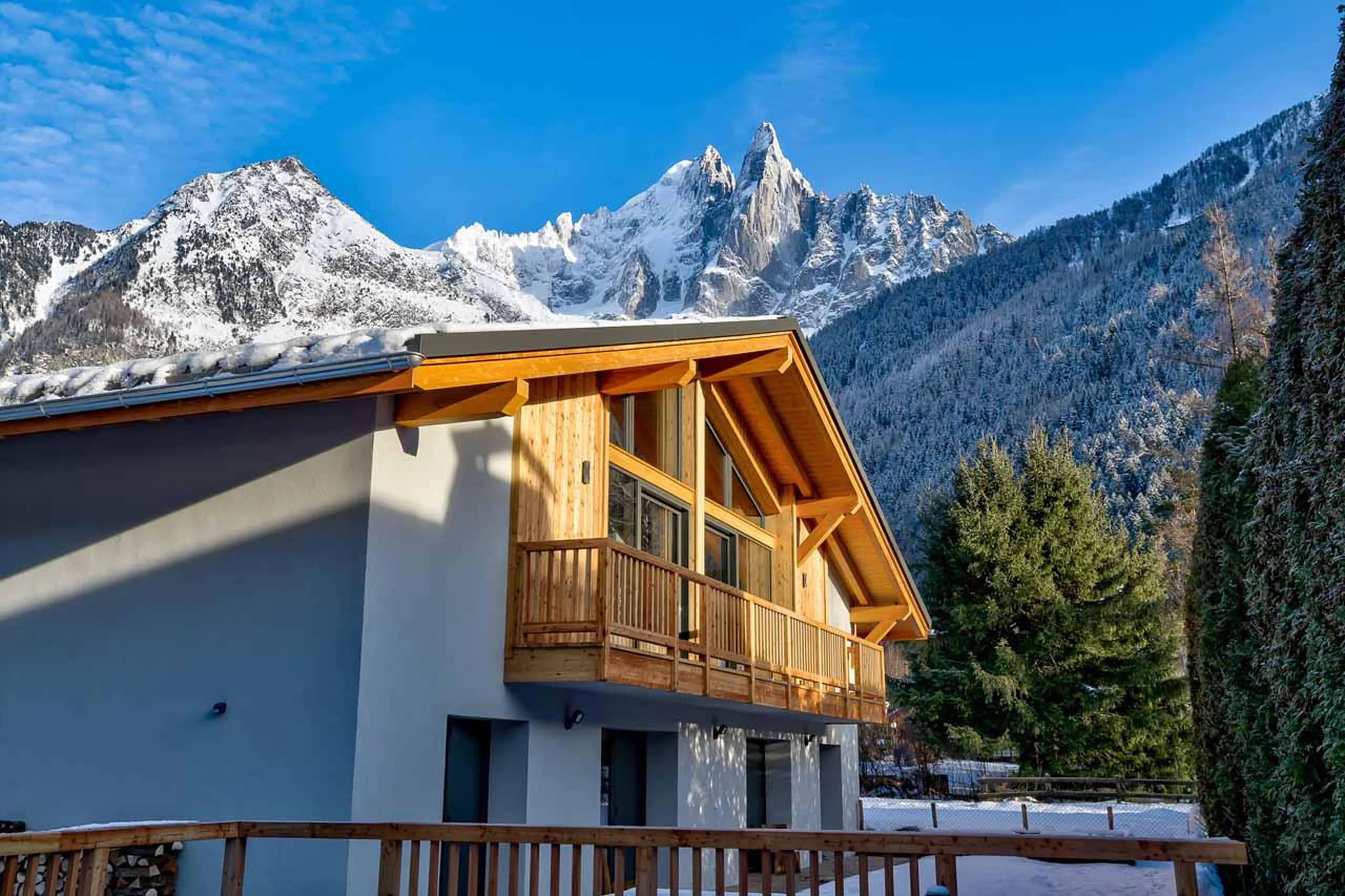Exterior of Chalet Les Melezes in Chamonix