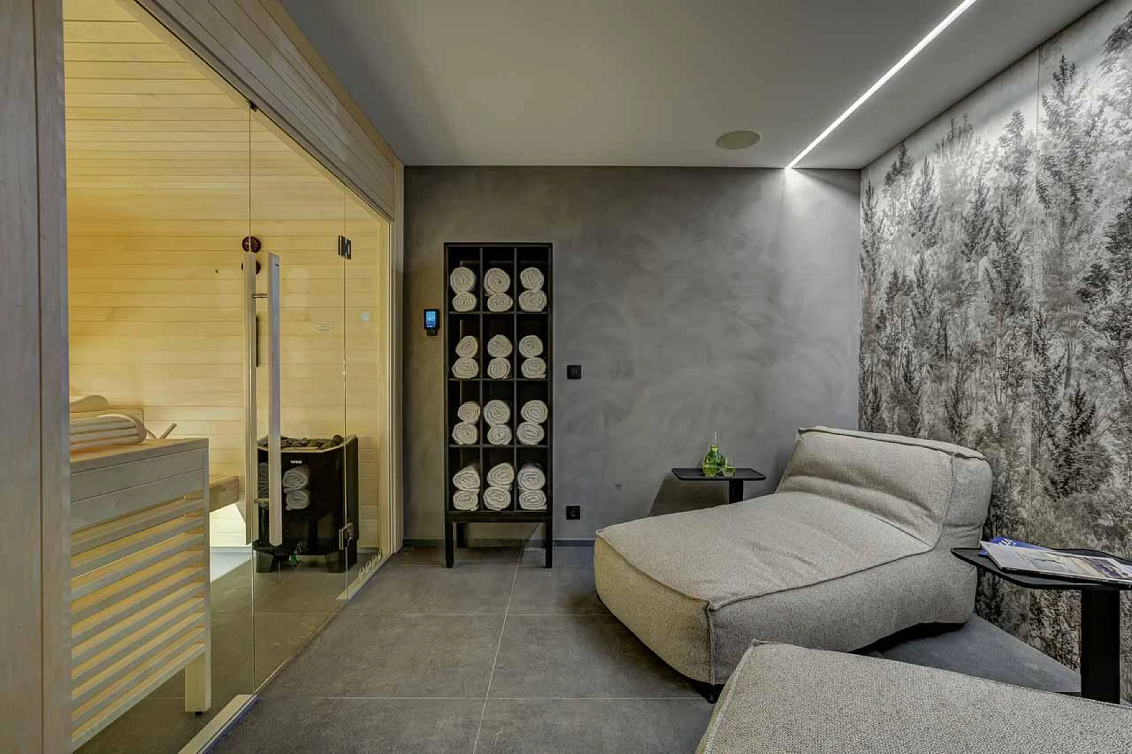 Spa area at Chalet Les Melezes in Chamonix