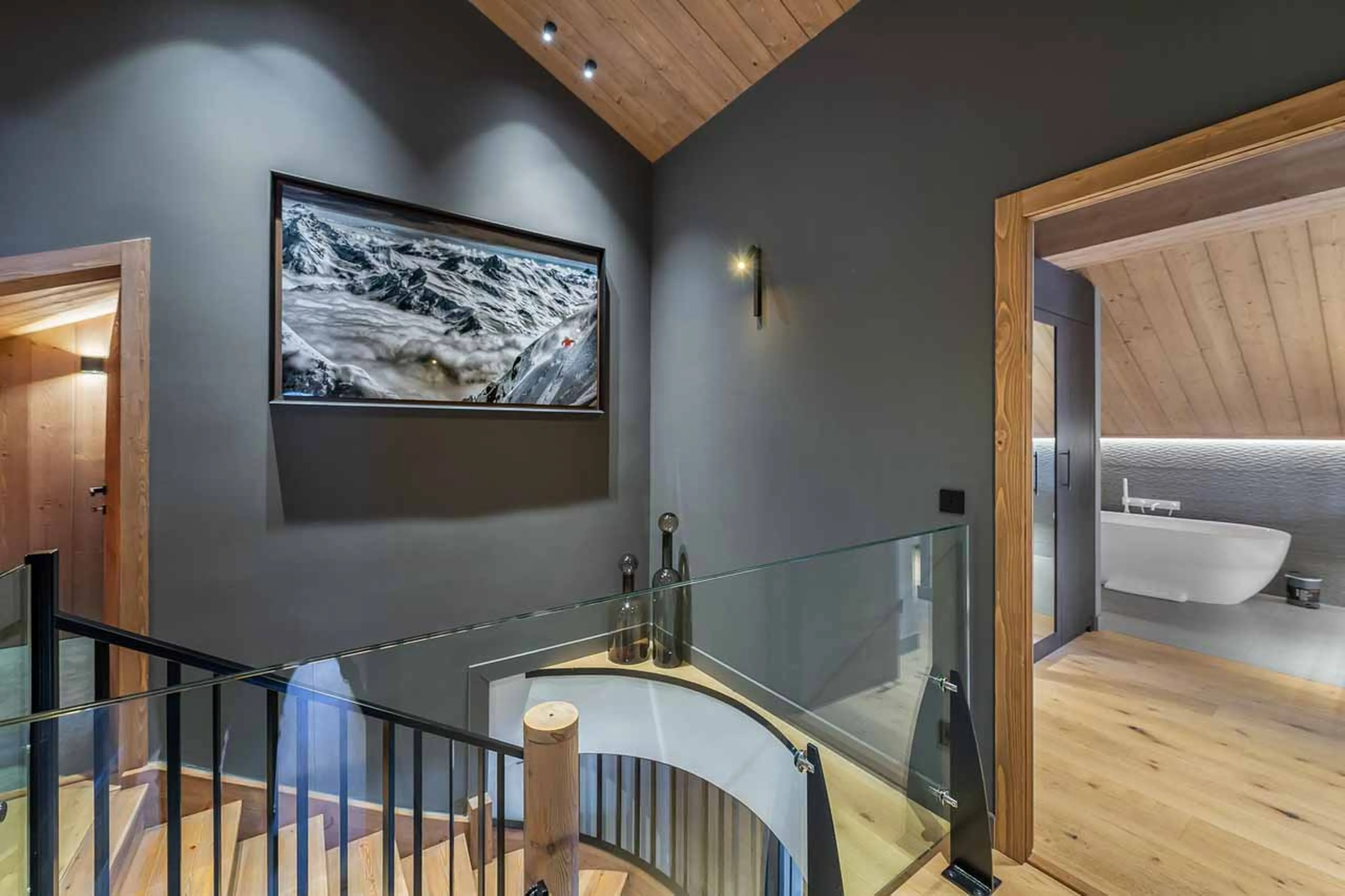 Bedroom landing at Chalet Les Morilles in Meribel
