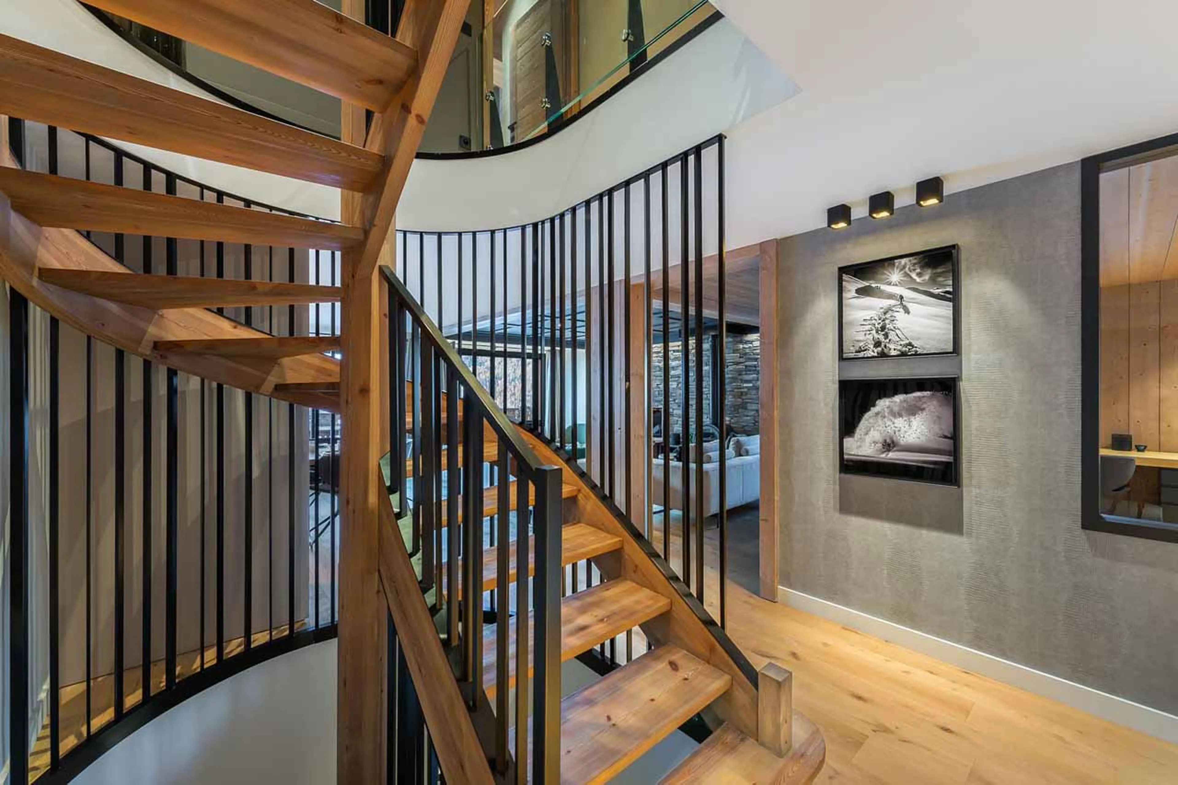 Staircase at Chalet Les Morilles in Meribel
