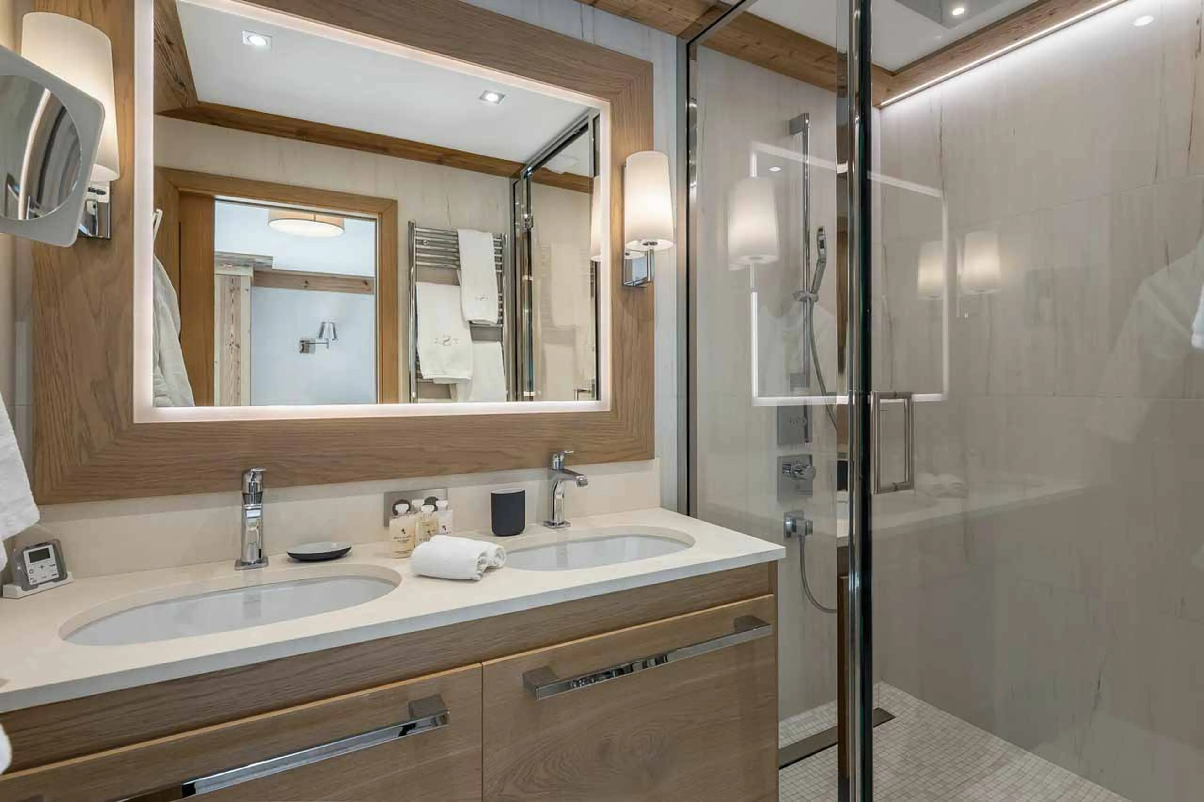 Shower room at Chalet Les Sorbiers in Meribel