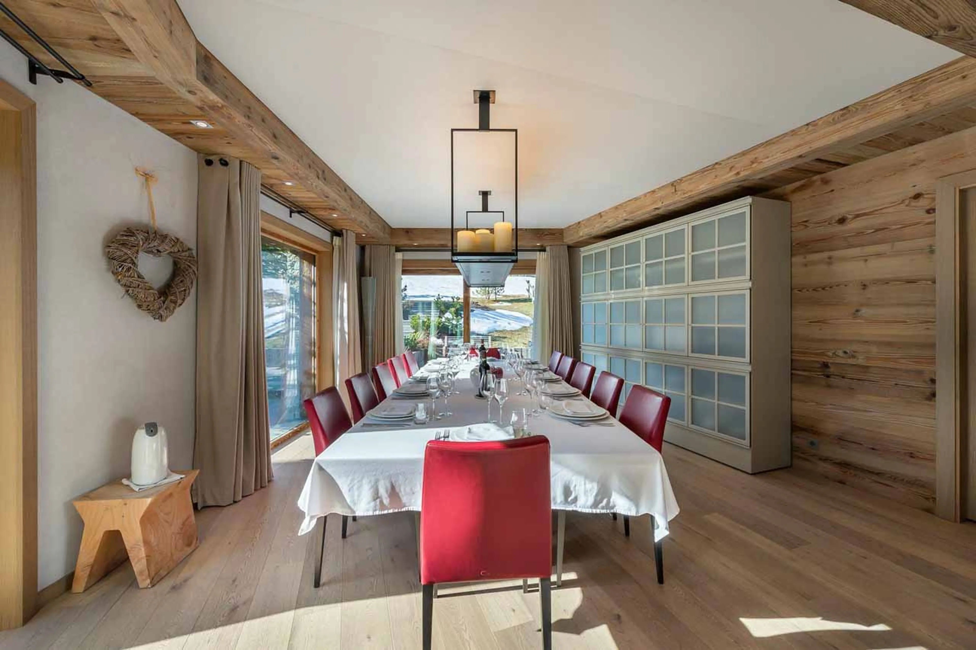 Dining table at Chalet Les Sorbiers in Meribel