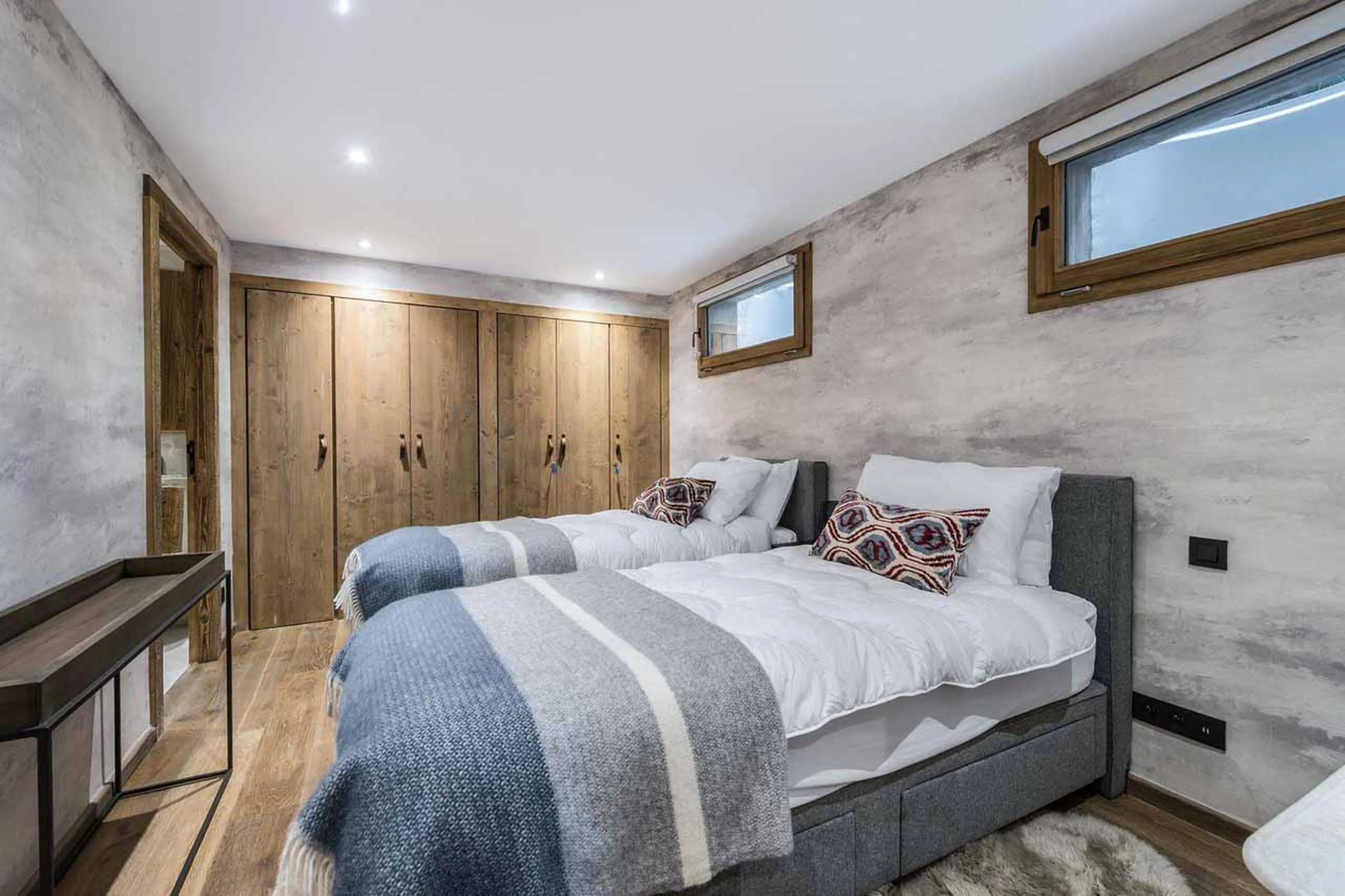 Bedroom five at Chalet Les Voutes in Meribel