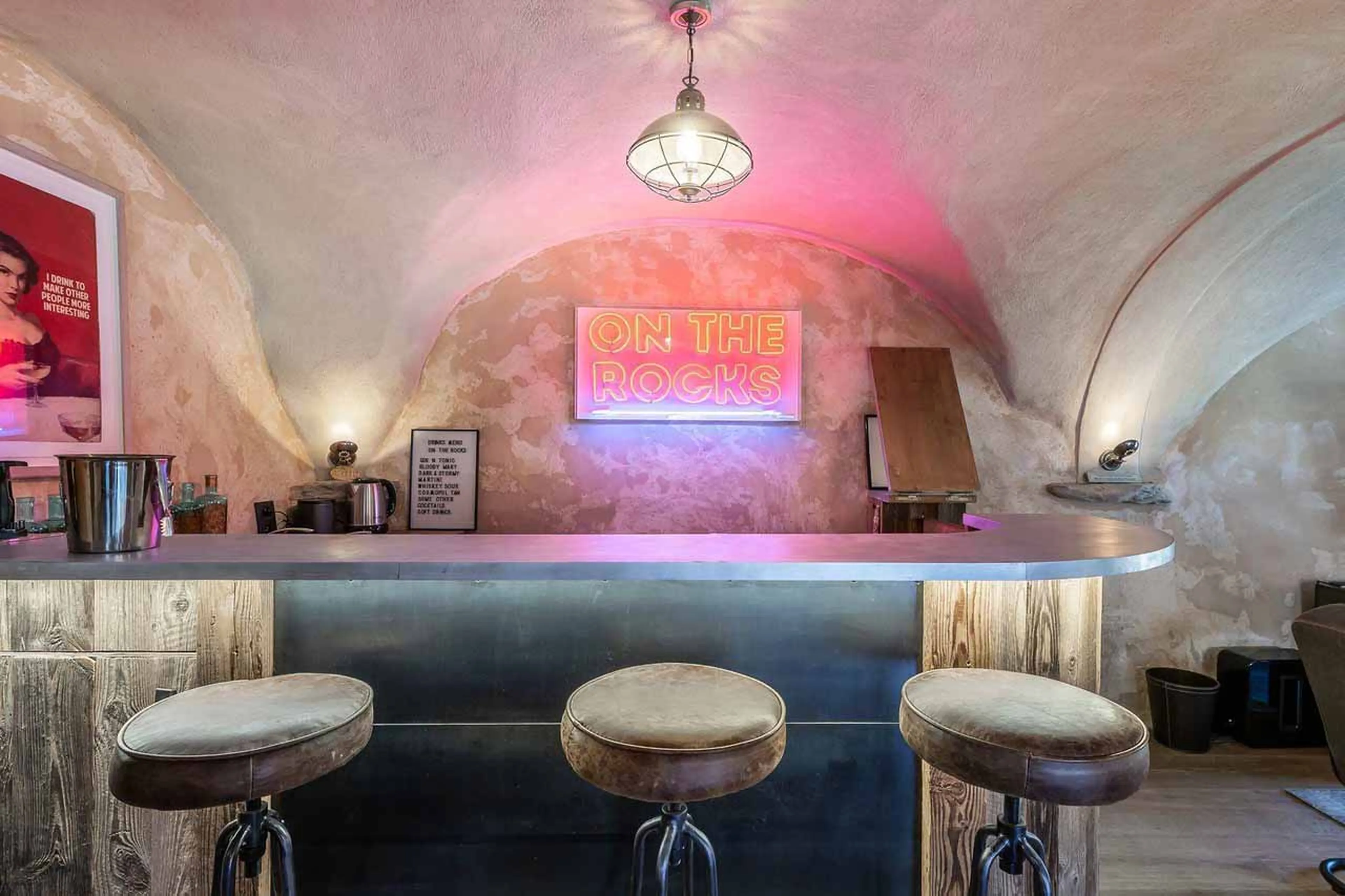 Bar at Chalet Les Voutes in Meribel