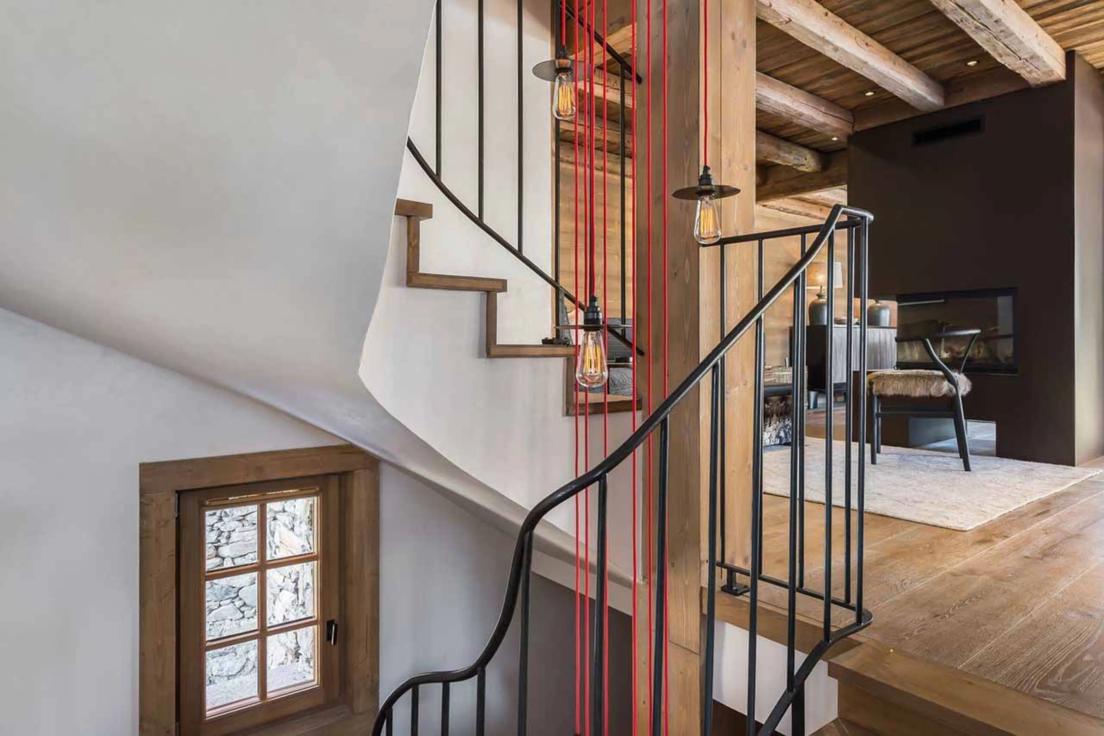 Staircase at Chalet Les Voutes in Meribel