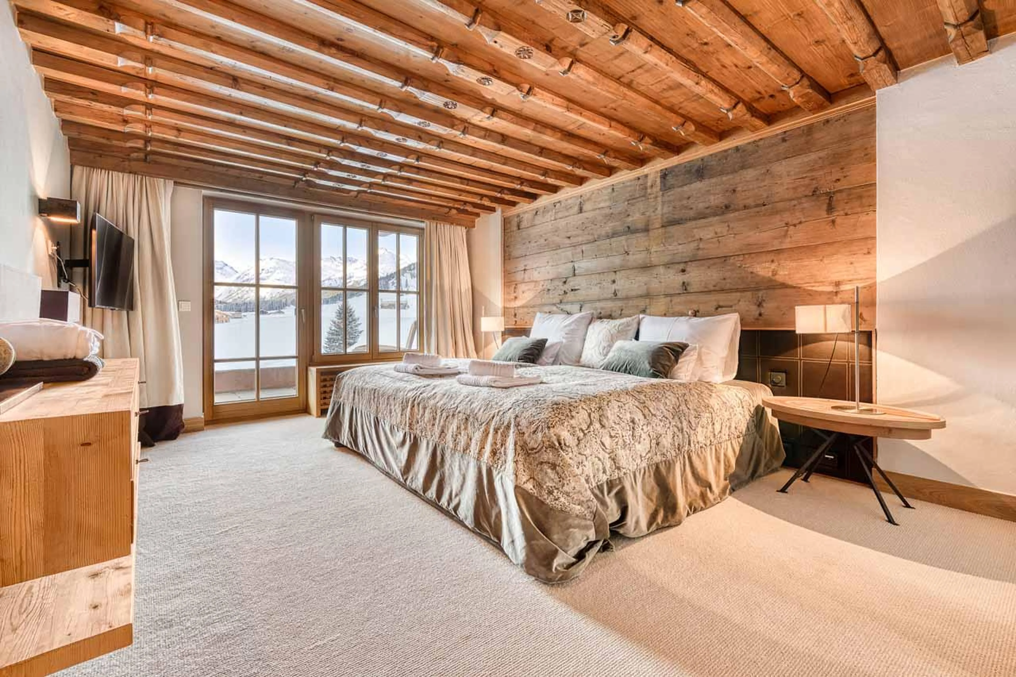 Bedroom four at Chalet Lilly in Zug