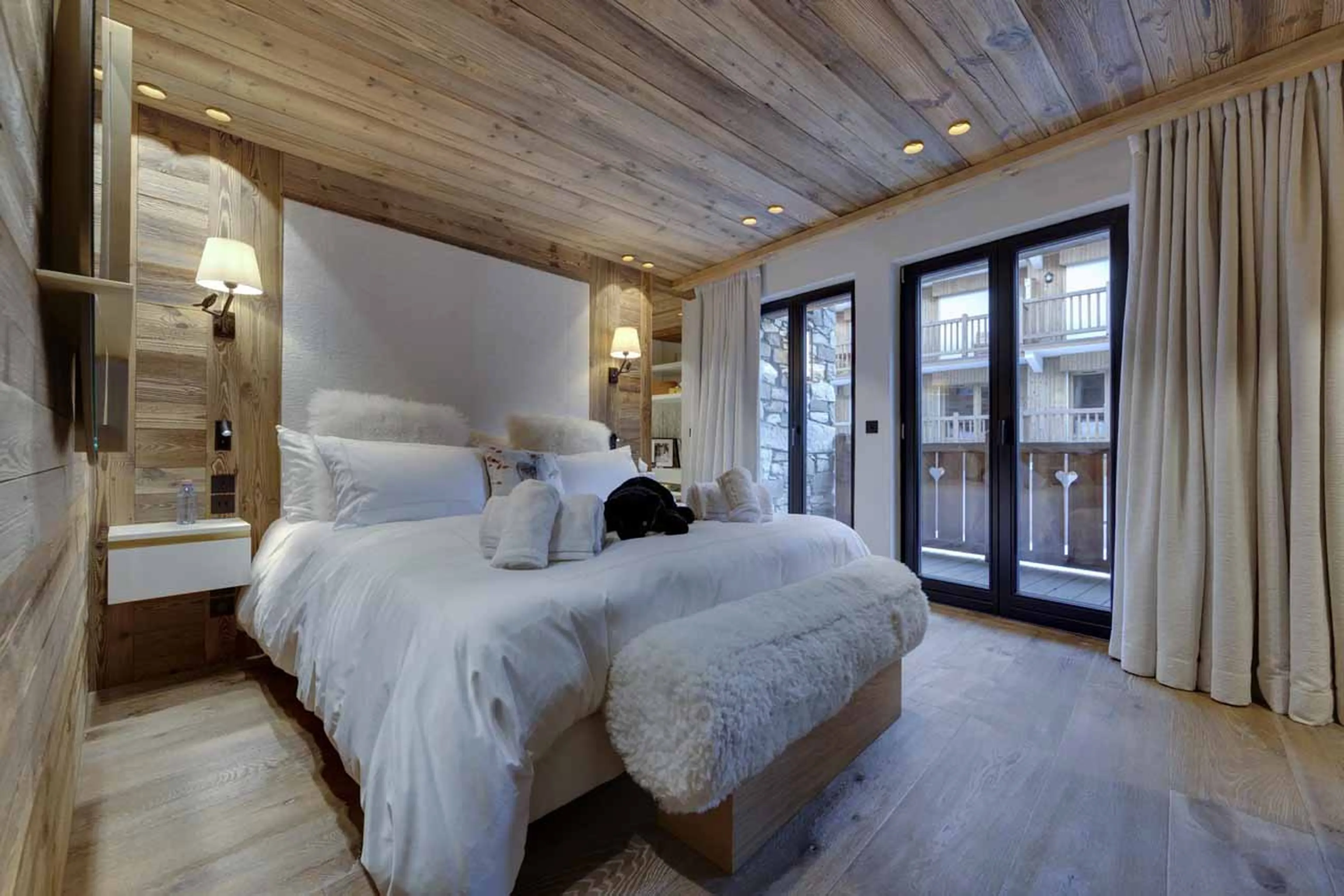 Bedroom 4 at Chalet L'Ours Blanc in Val d'Isere