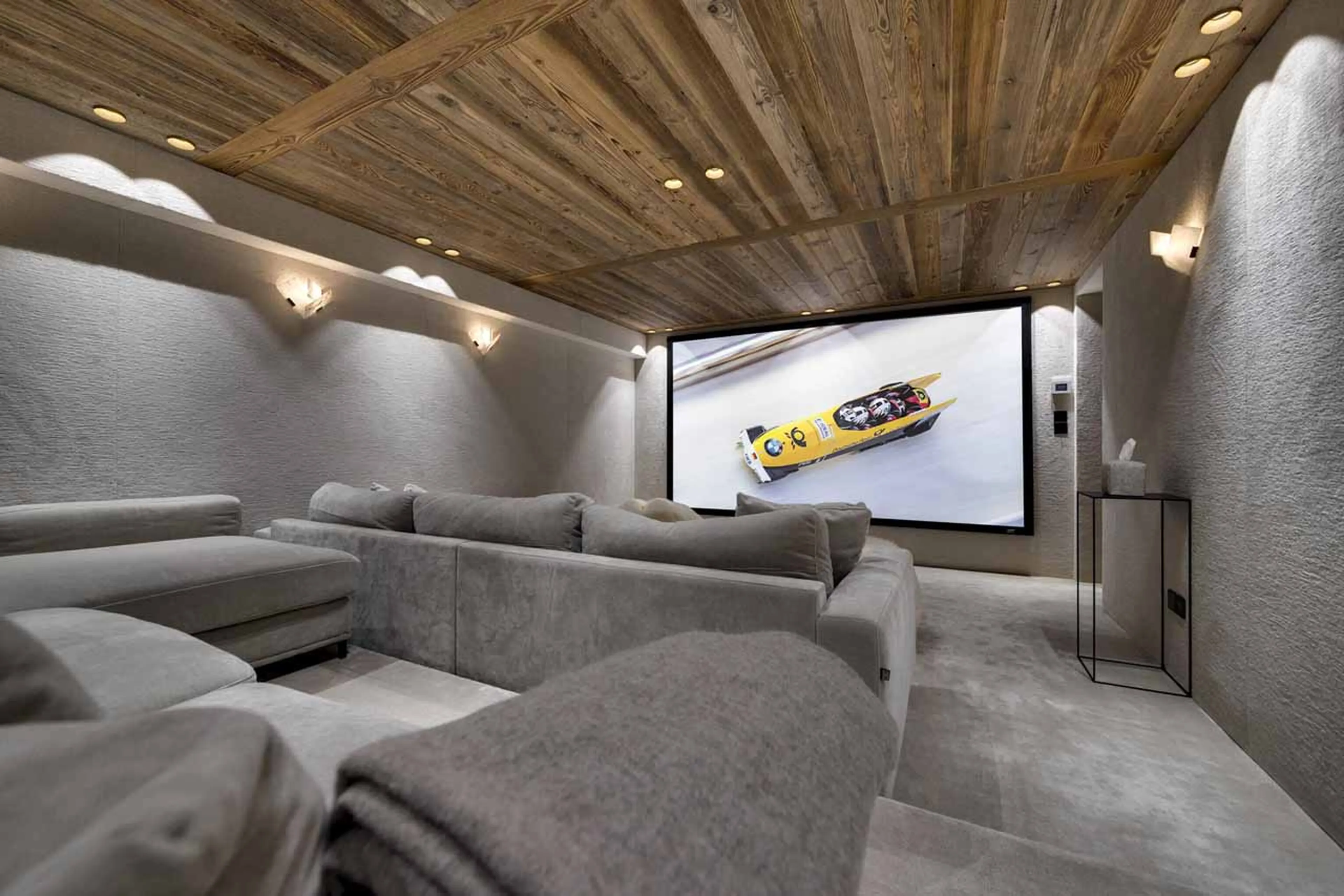 Cinema room at Chalet L'Ours Blanc in Val d'Isere