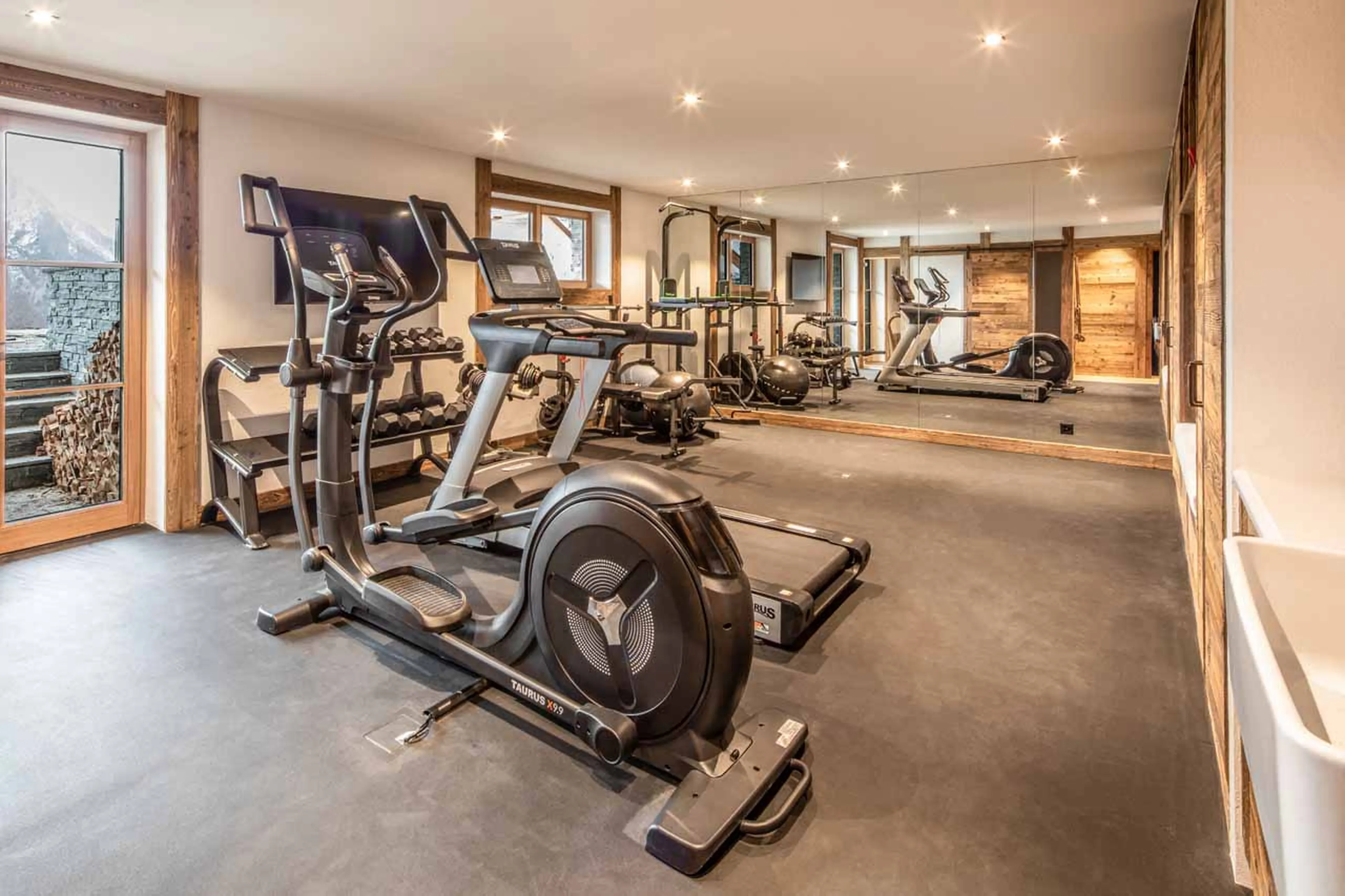 Gym at Chalet Lycka in Saas Fee