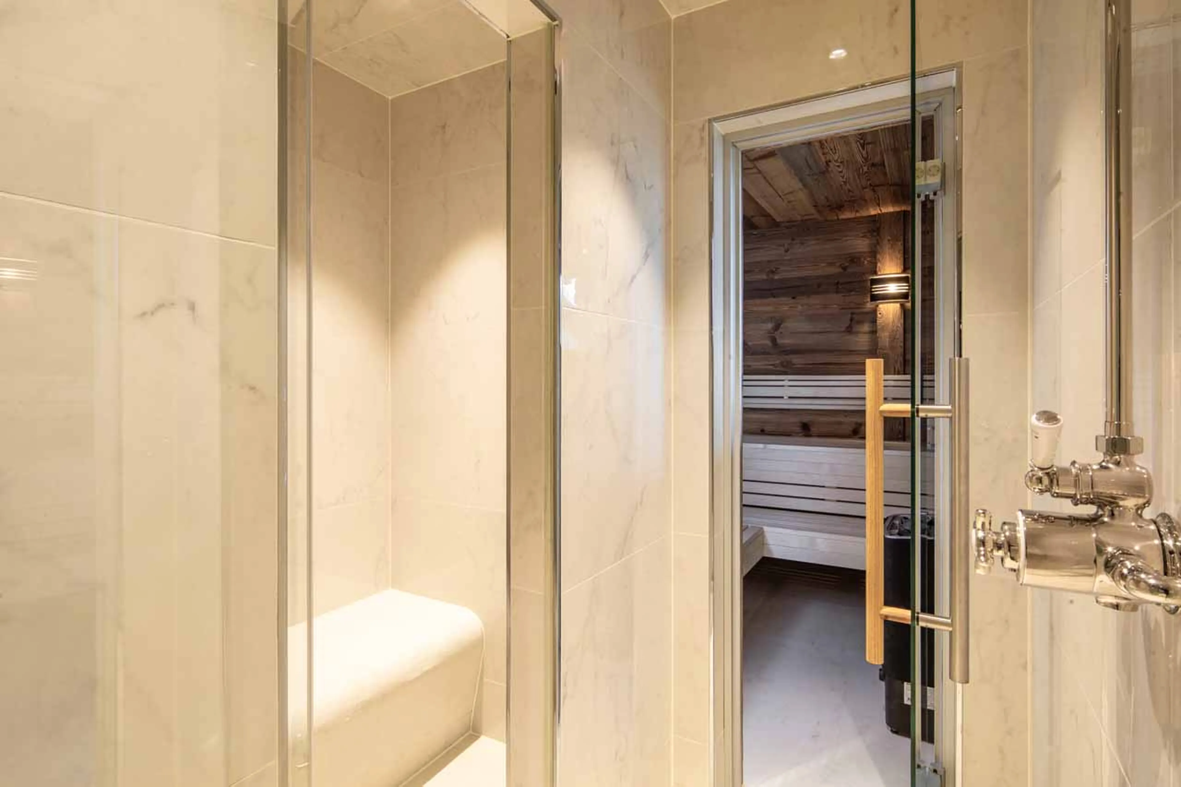 Hammam and sauna at Chalet Lycka in Saas Fee