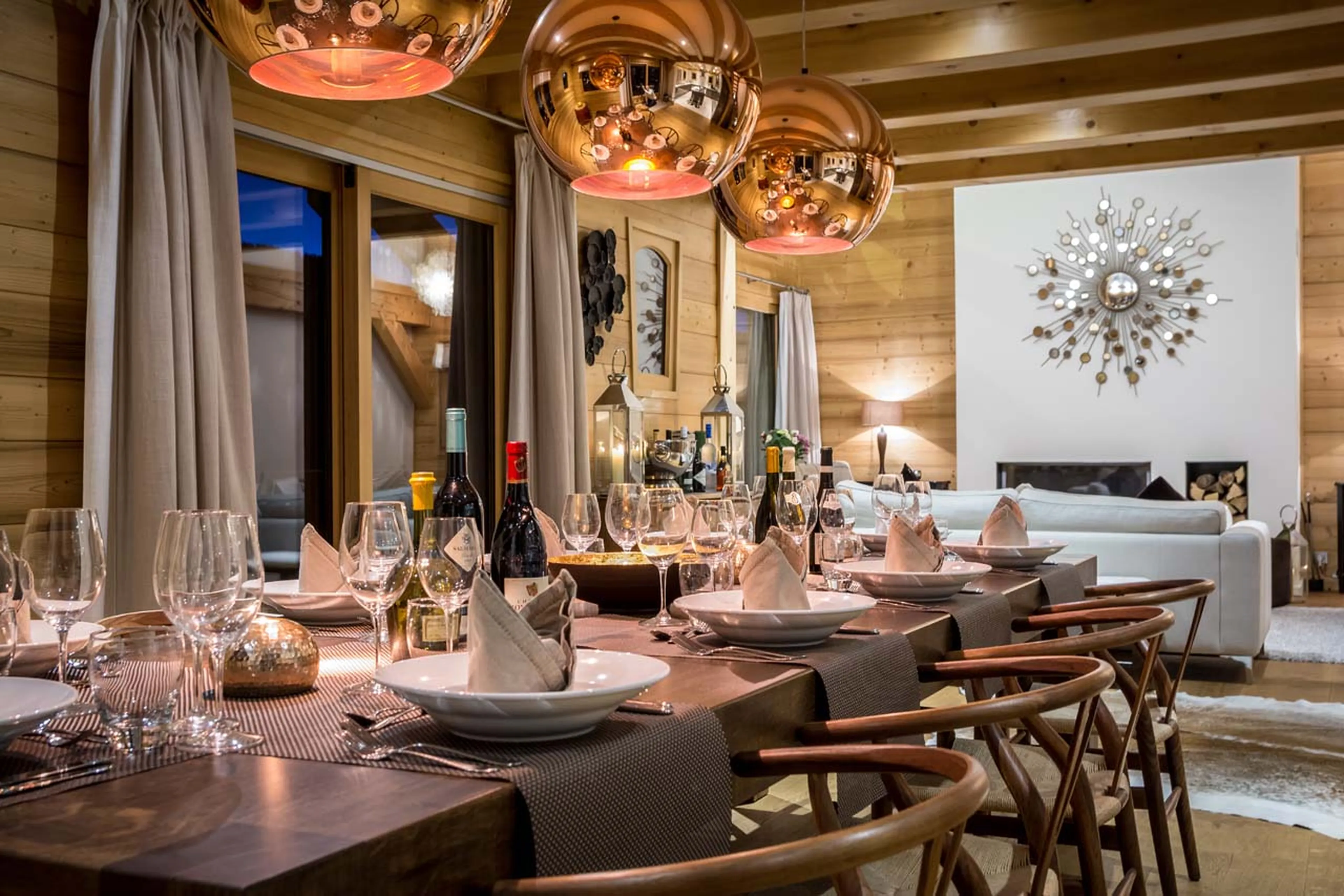 Lighting at Chalet M in Morzine