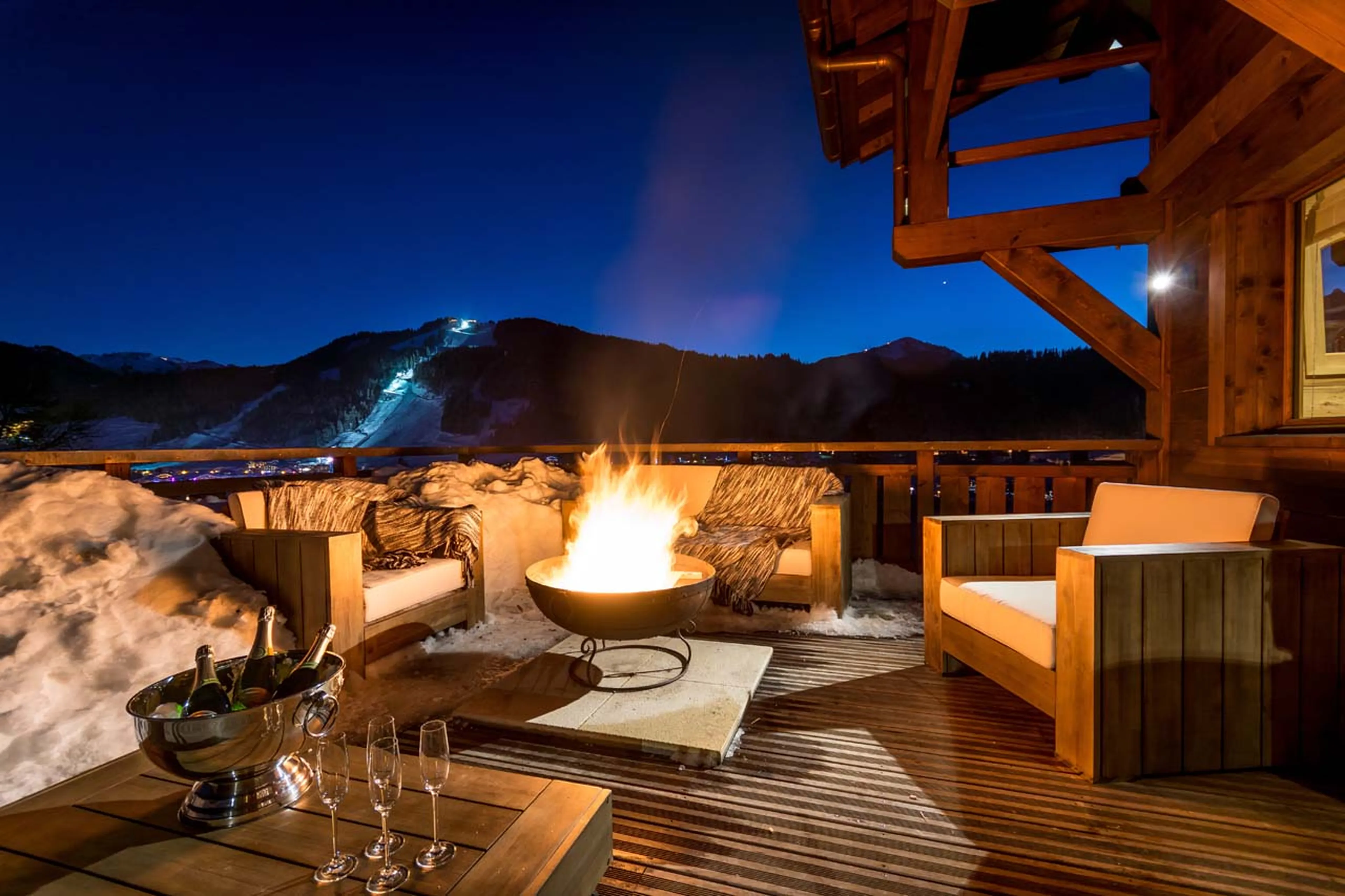 Terrace with fire pit
