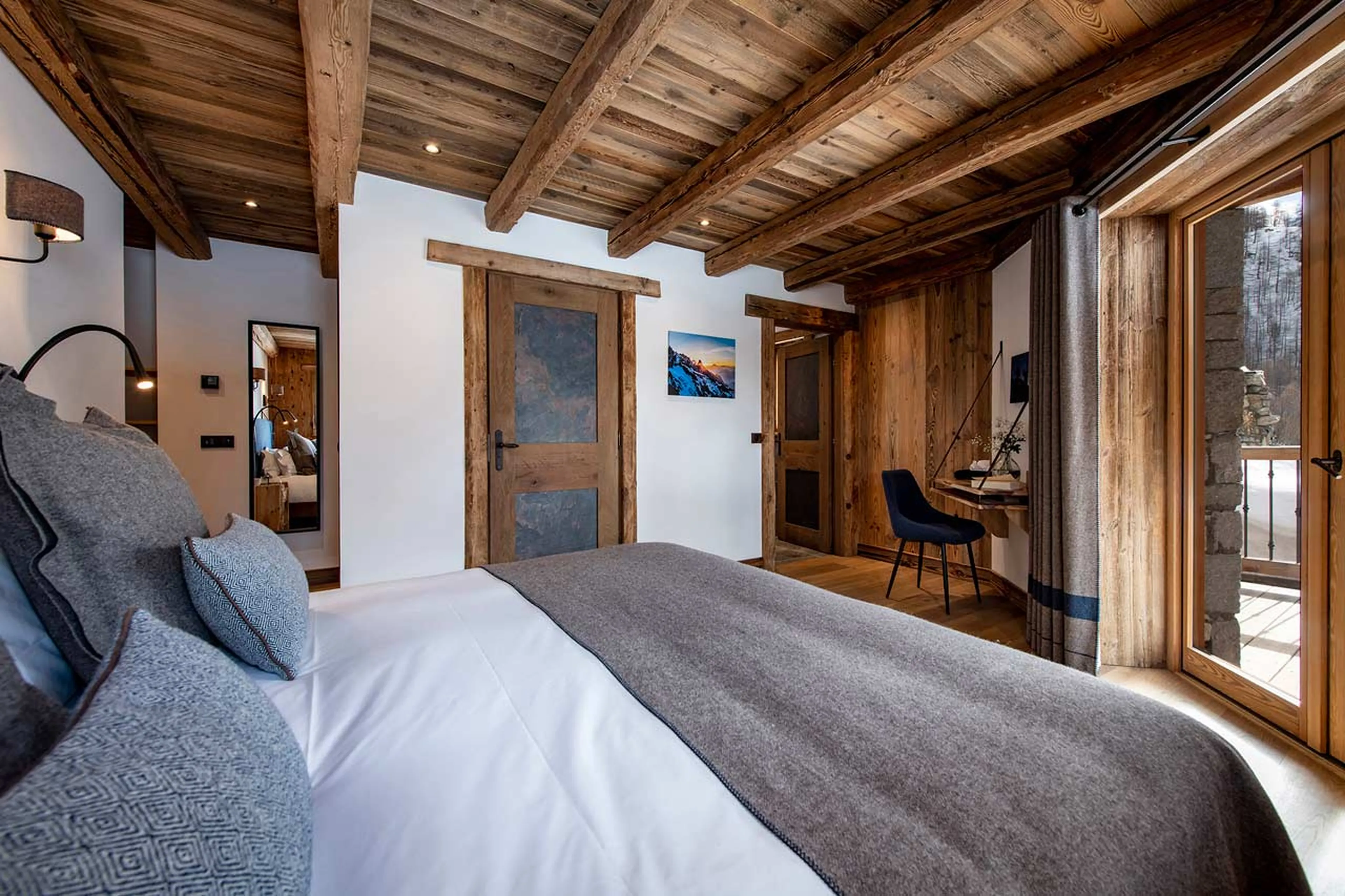 Bedroom five at Chalet Machapuchare in Val d'Isere