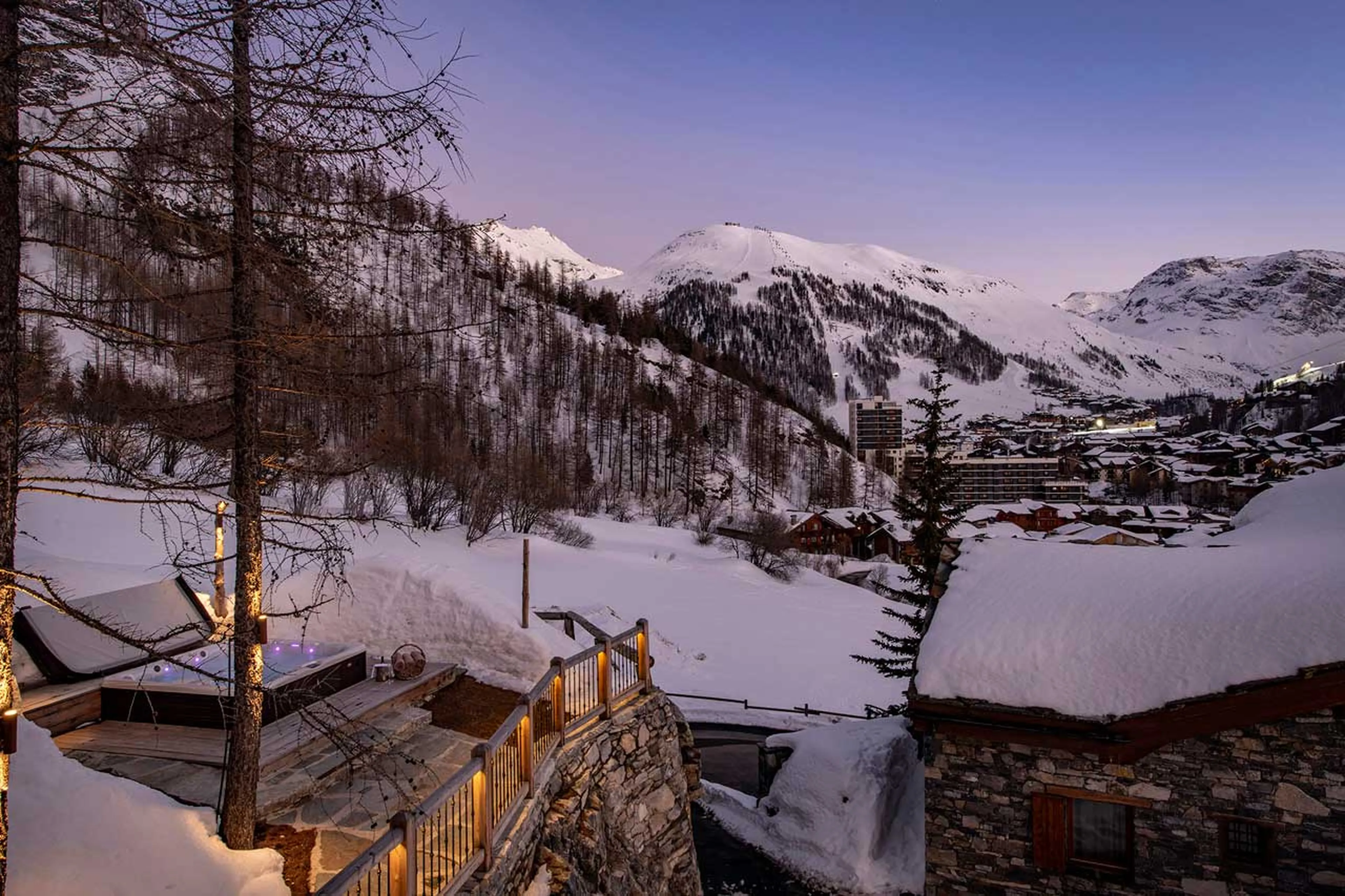 View from Chalet Machapuchare in Val d'Isere