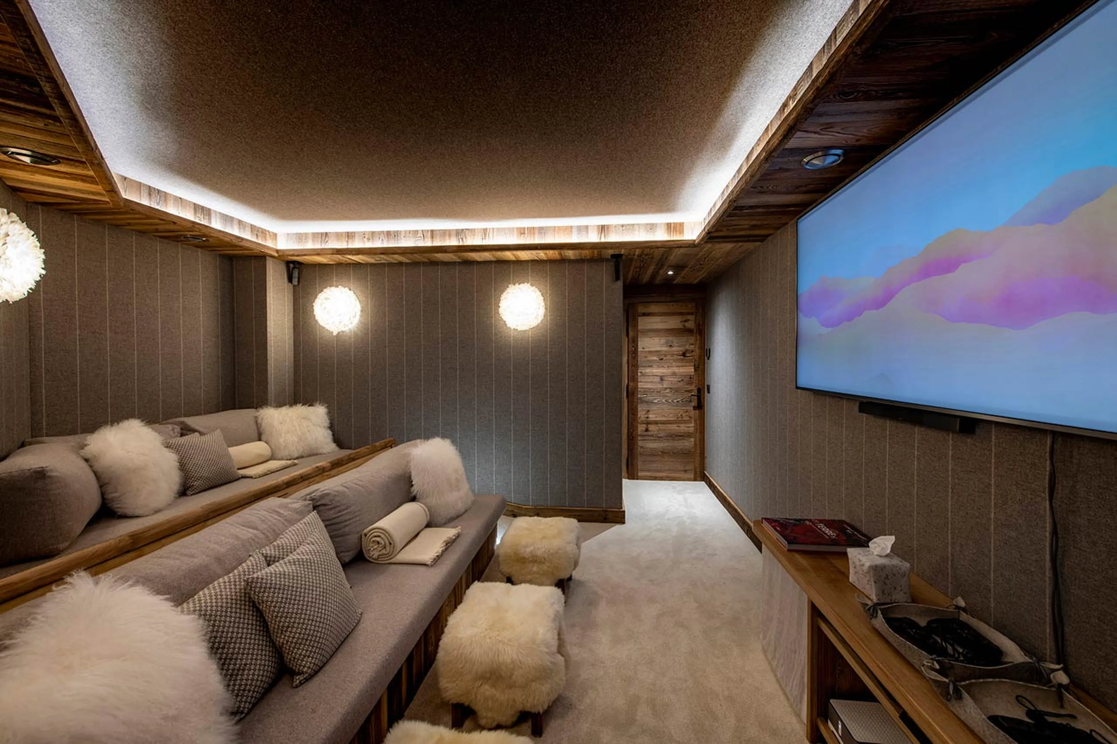 Cinema room at Chalet Machapuchare in Val d'Isere