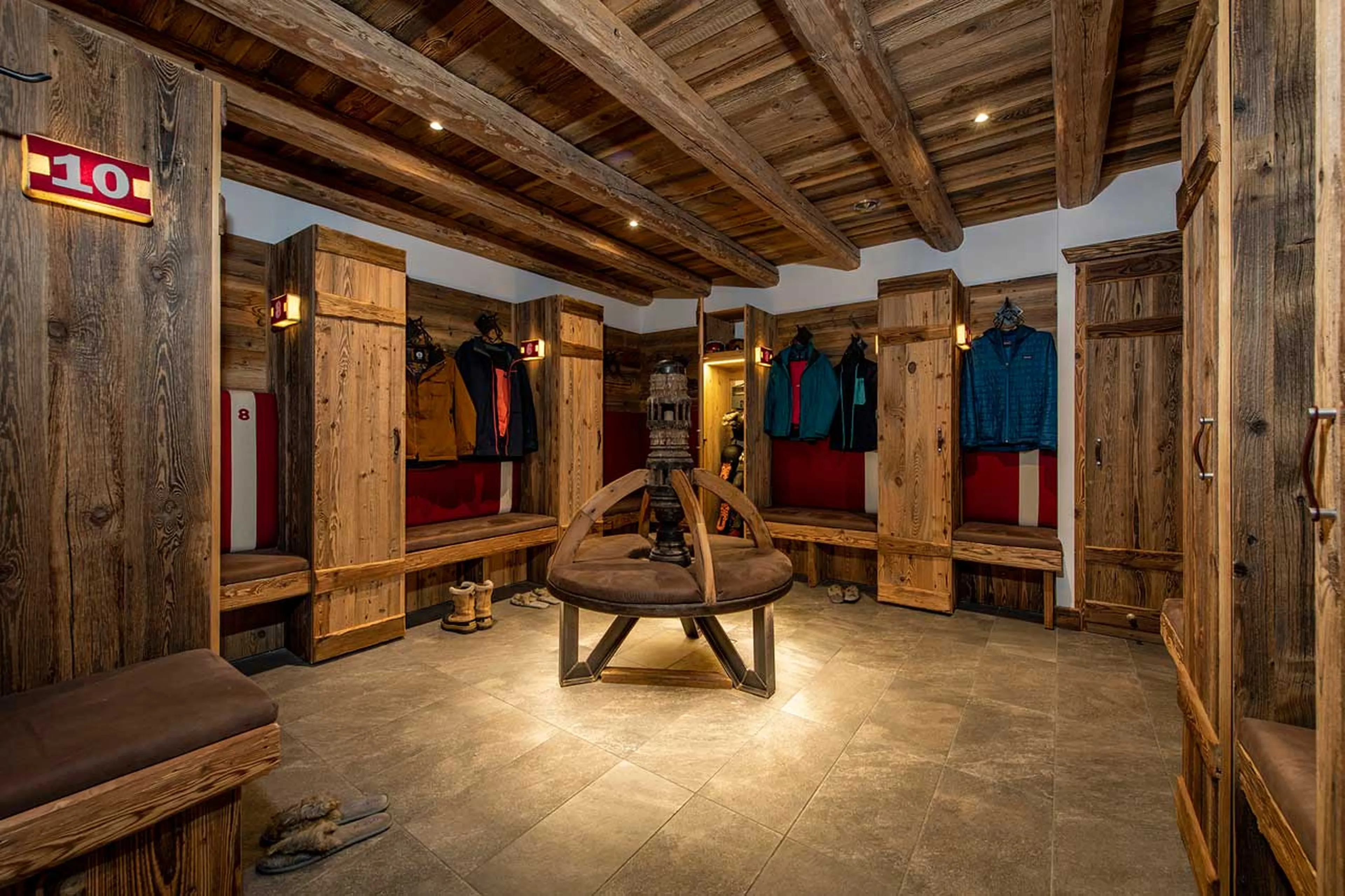 Ski room at Chalet Machapuchare in Val d'Isere