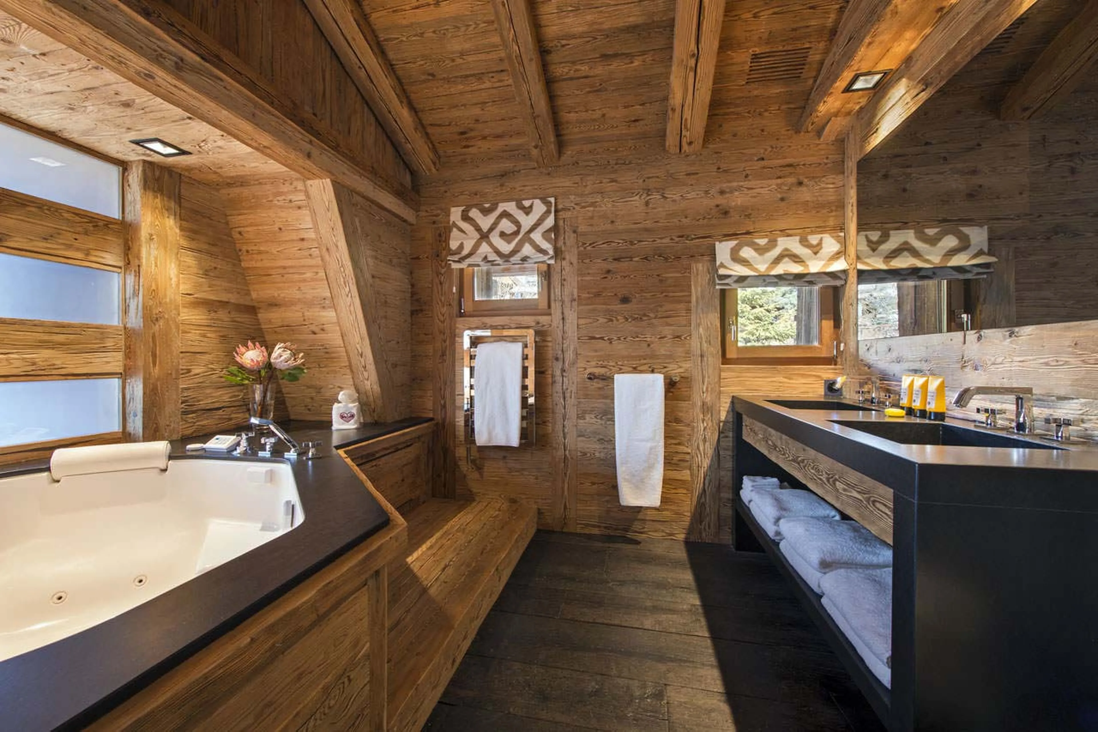 Master bathroom at Chalet Makini in Verbier
