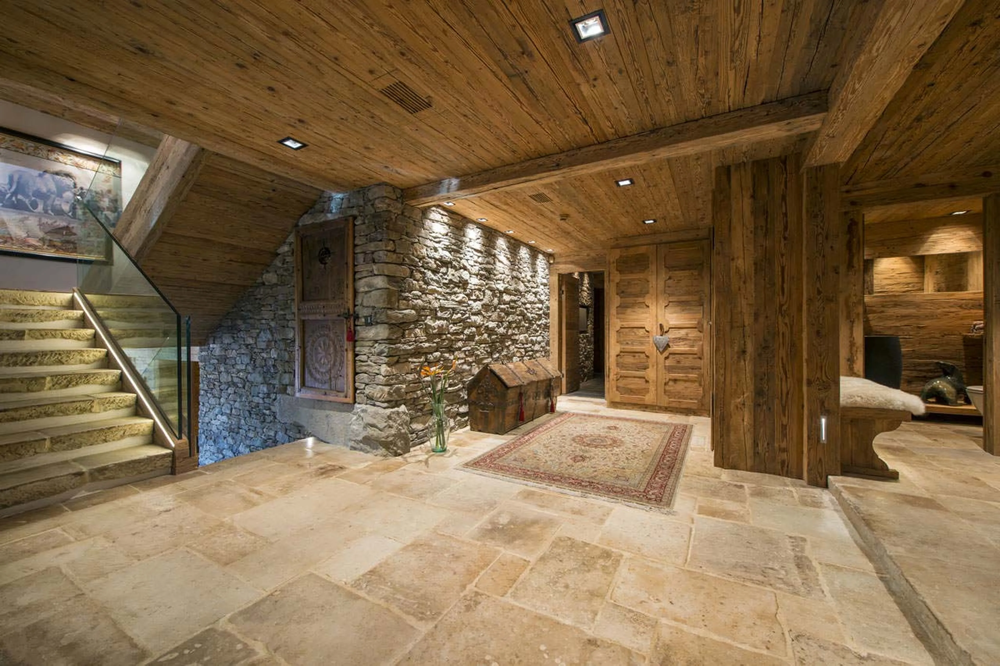 Entrance to Chalet Makini in Verbier