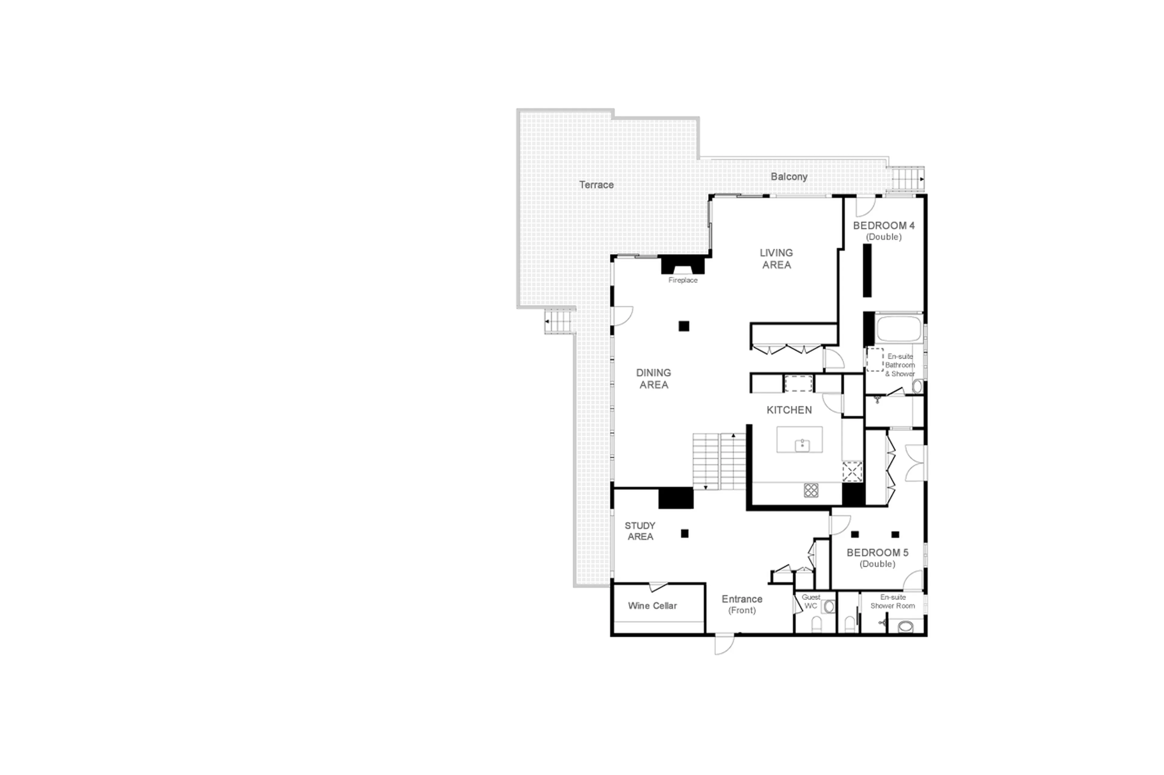 chalet-makini-verbier-floor-plan-ground-floor