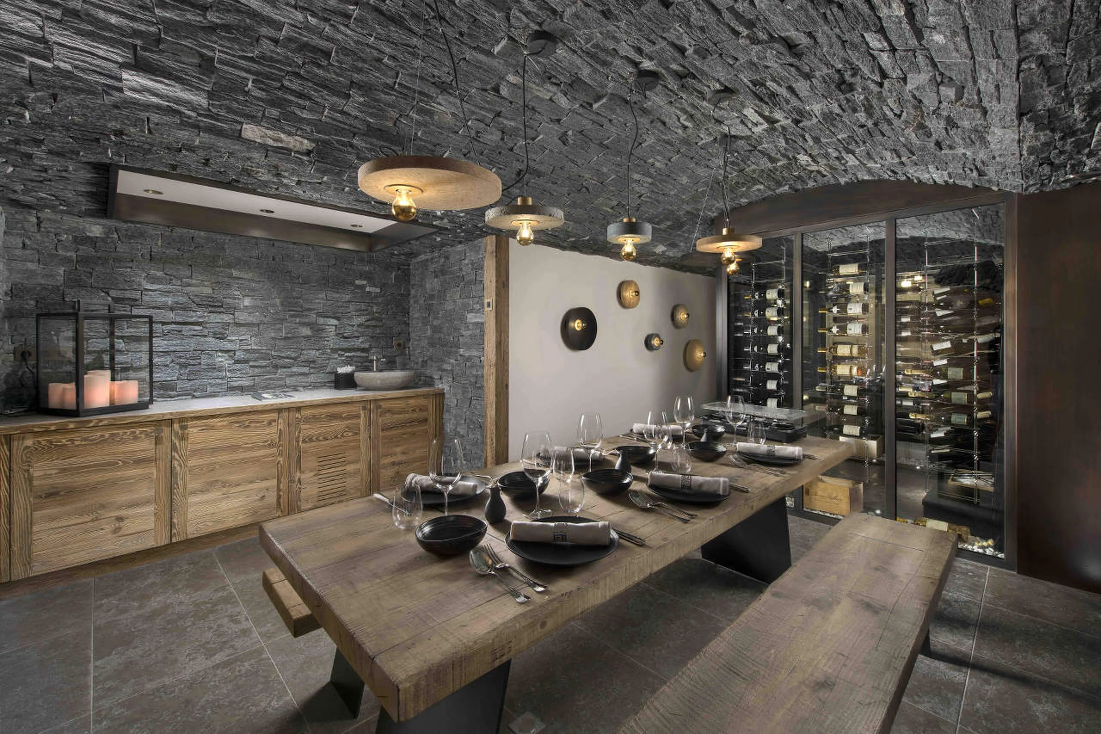 Wine cellar at Chalet Manasa in Courchevel 1850