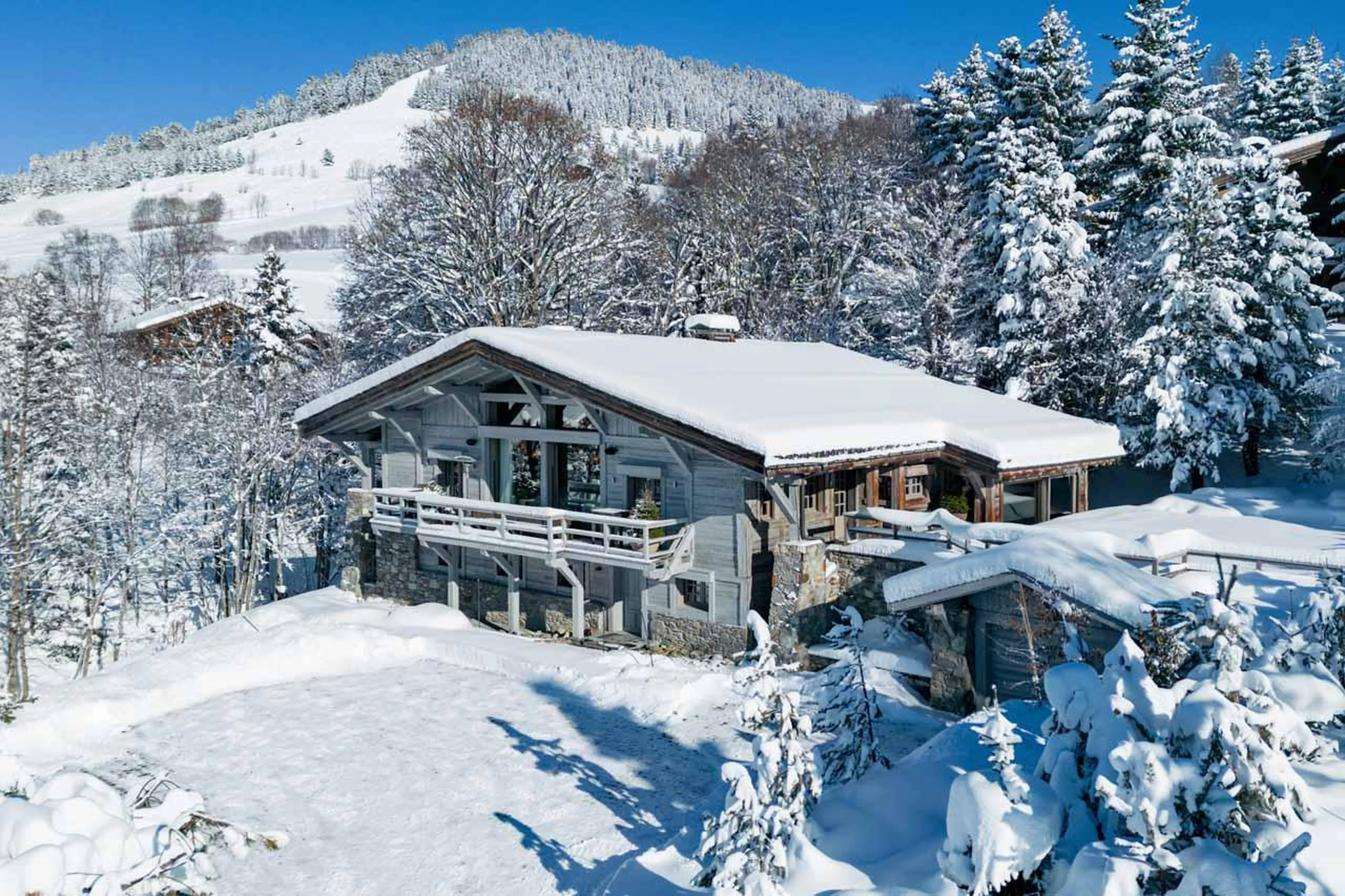 Exterior of Chalet Mandala in Megeve