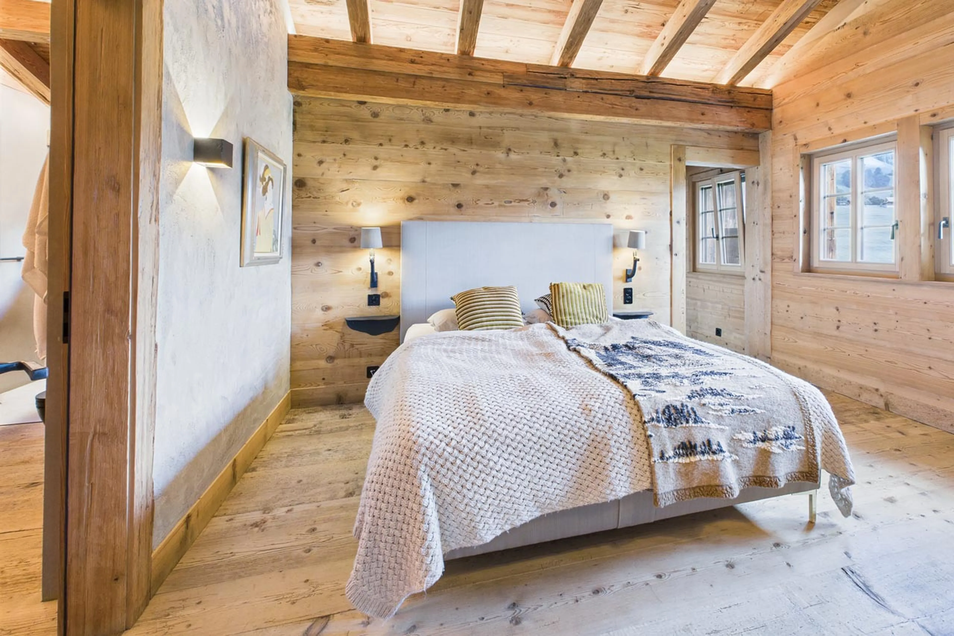 Master suite at Chalet Mannenberg near Gstaad