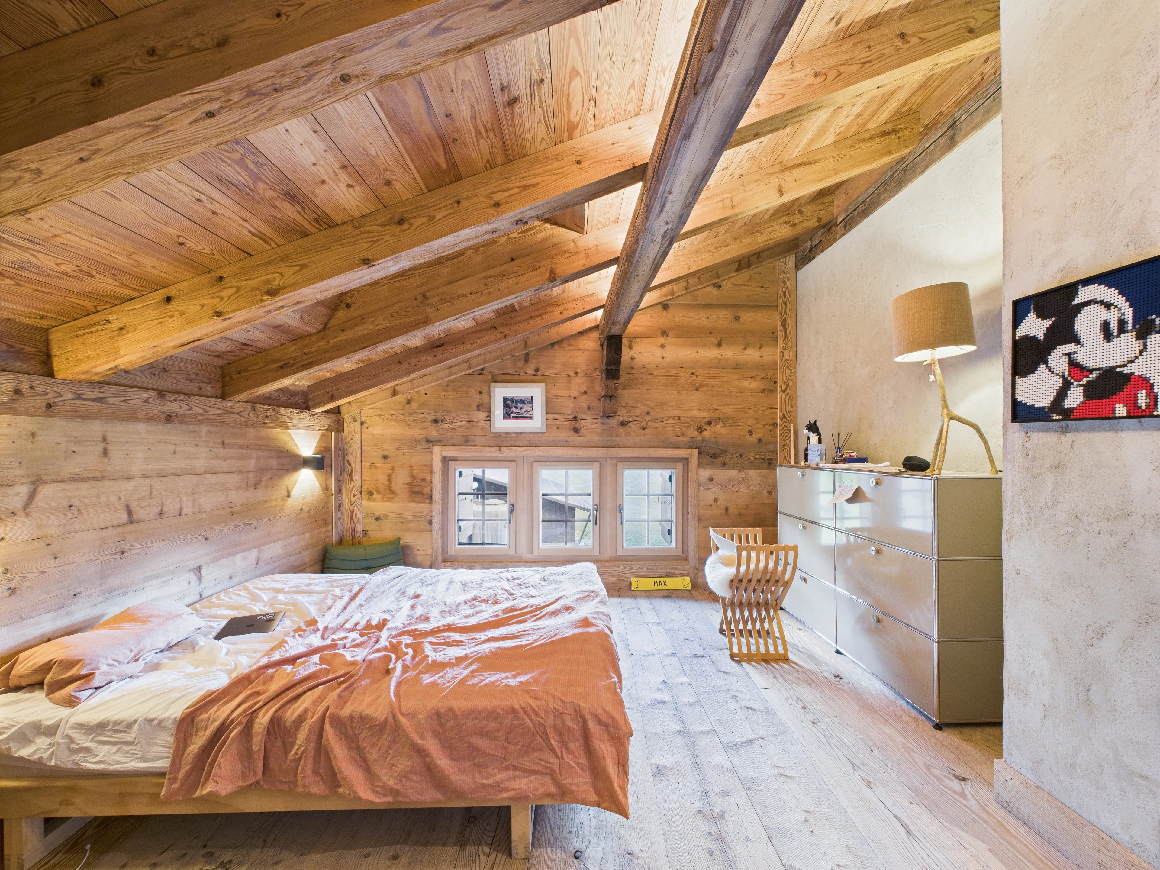Bedroom four at Chalet Mannenberg near Gstaad