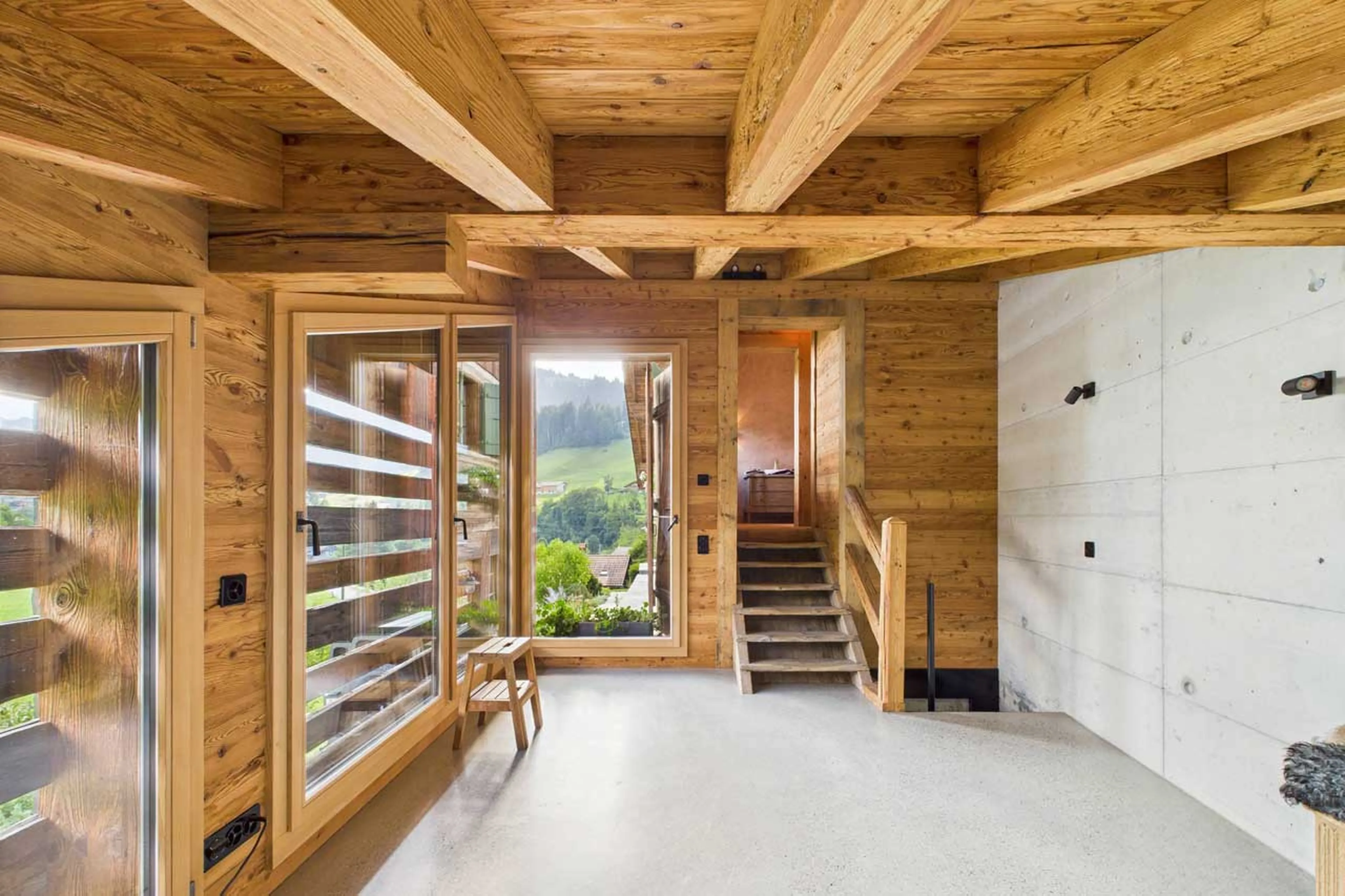 Cloakroom at Chalet Mannenberg near Gstaad