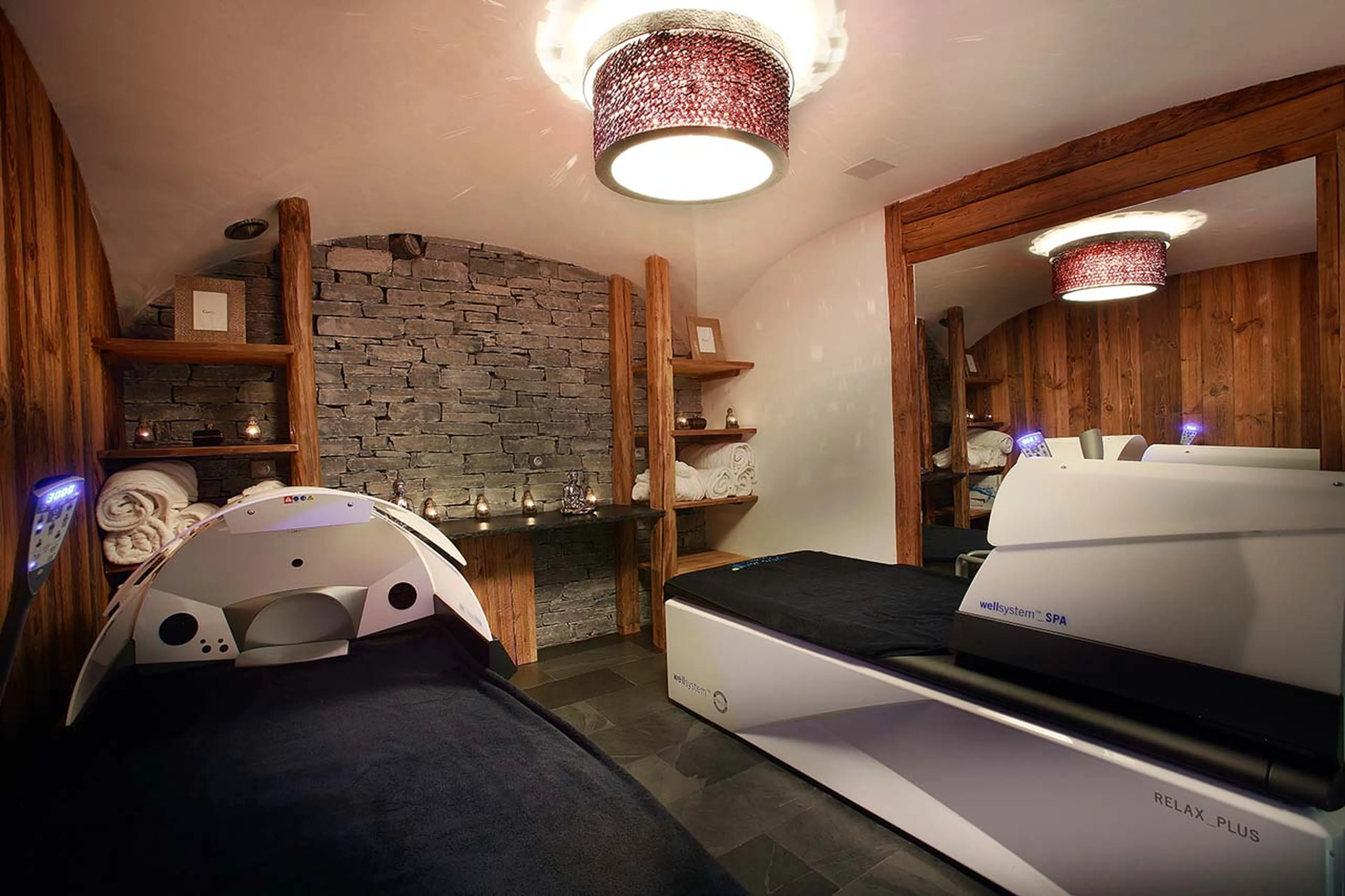 Automatic hydro massage room in Chalet Marco polo in Val d’ Isere
