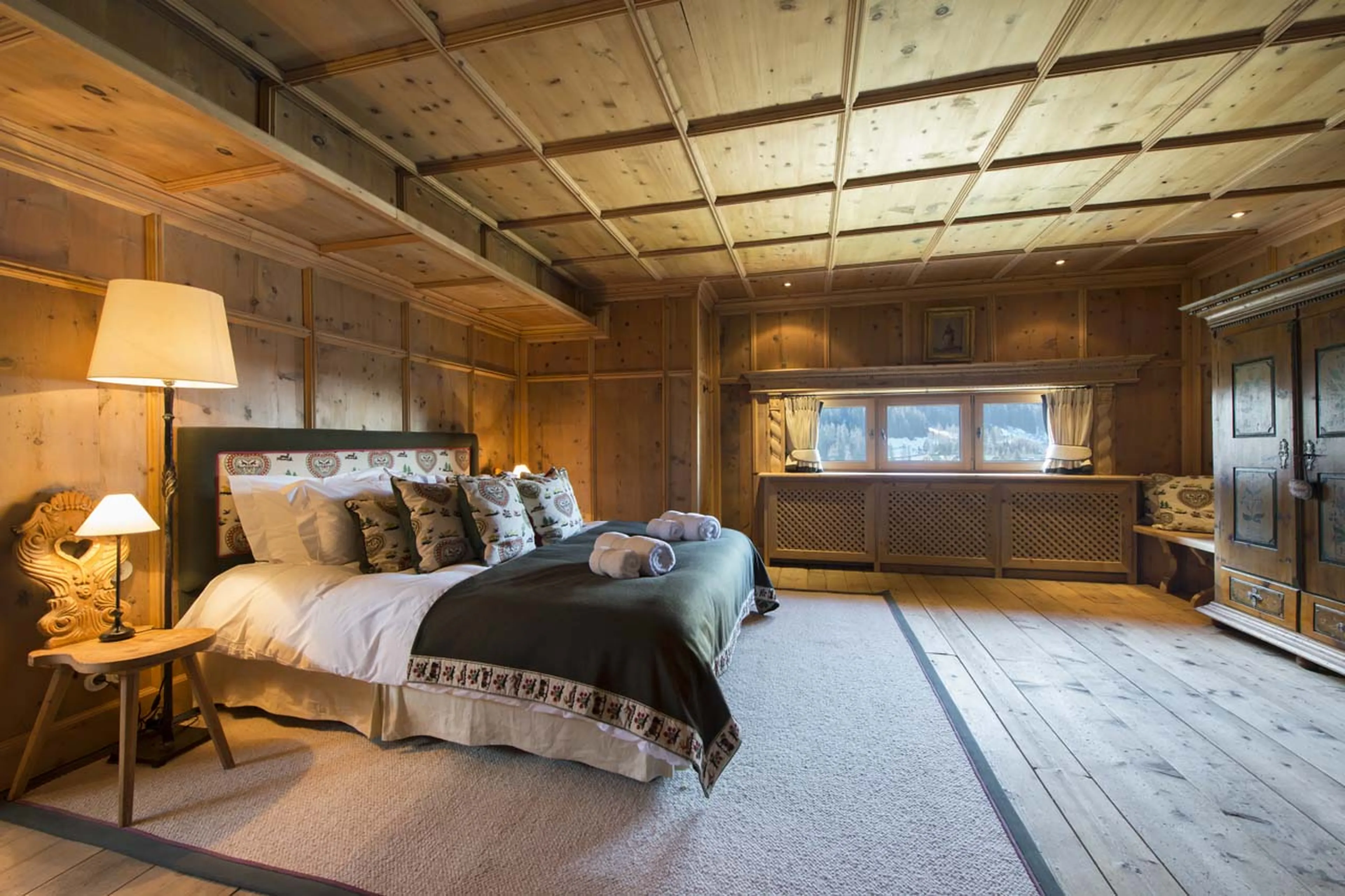 Bedroom two at Chalet Maria Schnee in St Anton