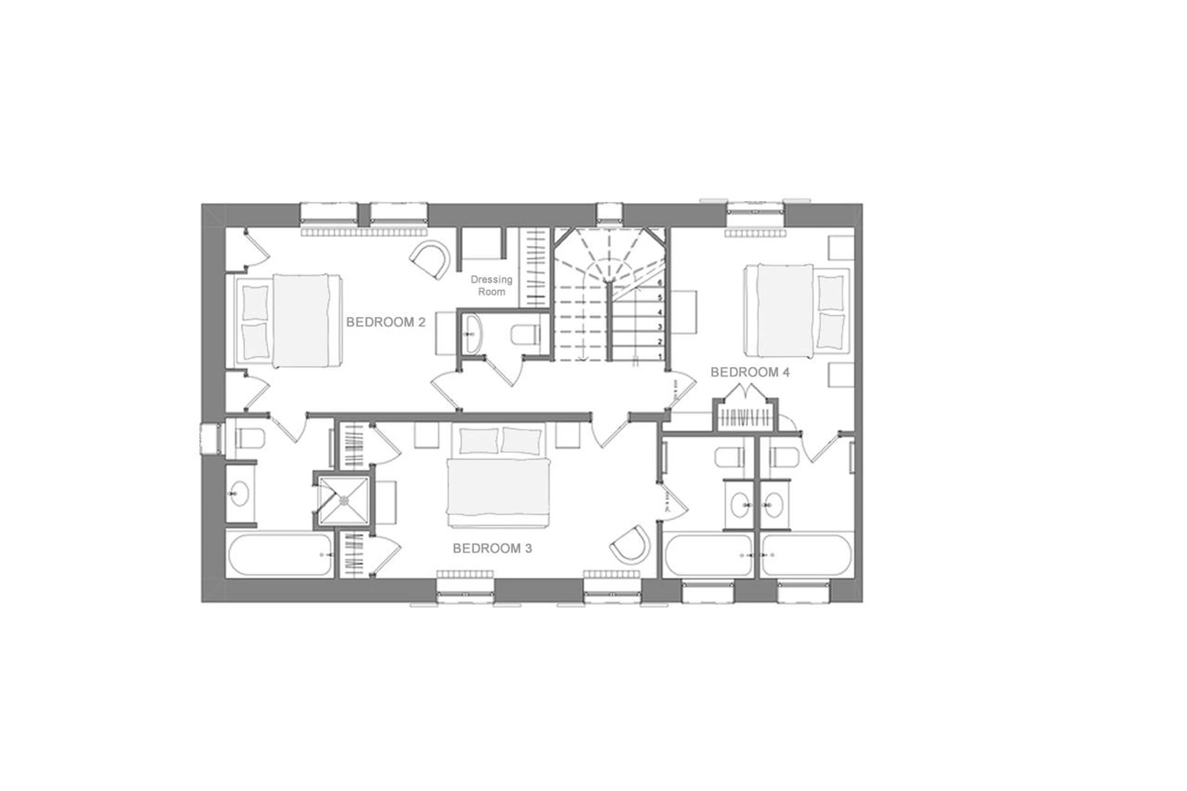 Level 1 floor plan of Chalet Marie in Val d'Isere