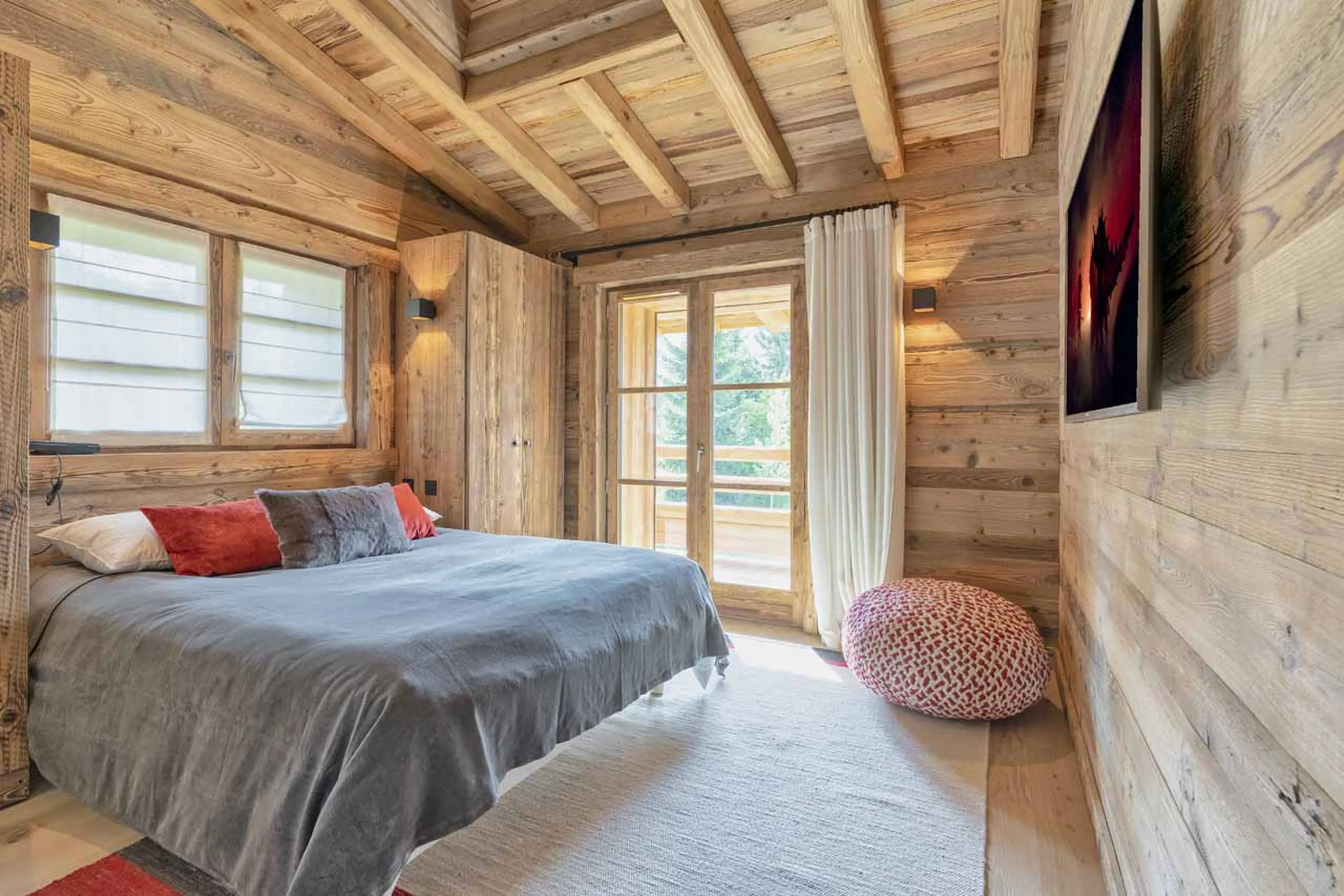 Bedroom four at Chalet Mariva in Megeve