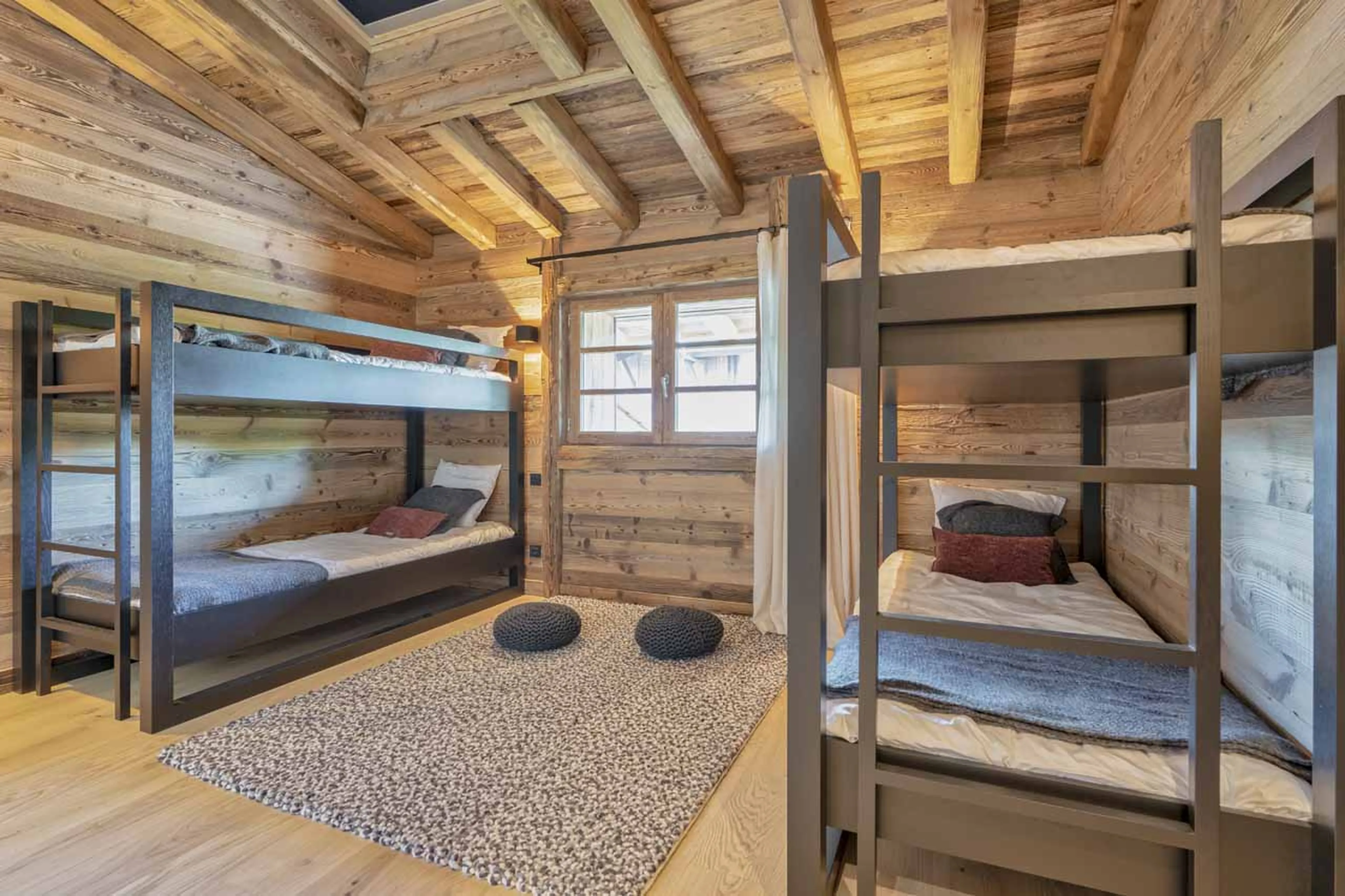 Bunk bedroom at Chalet Mariva in Megeve