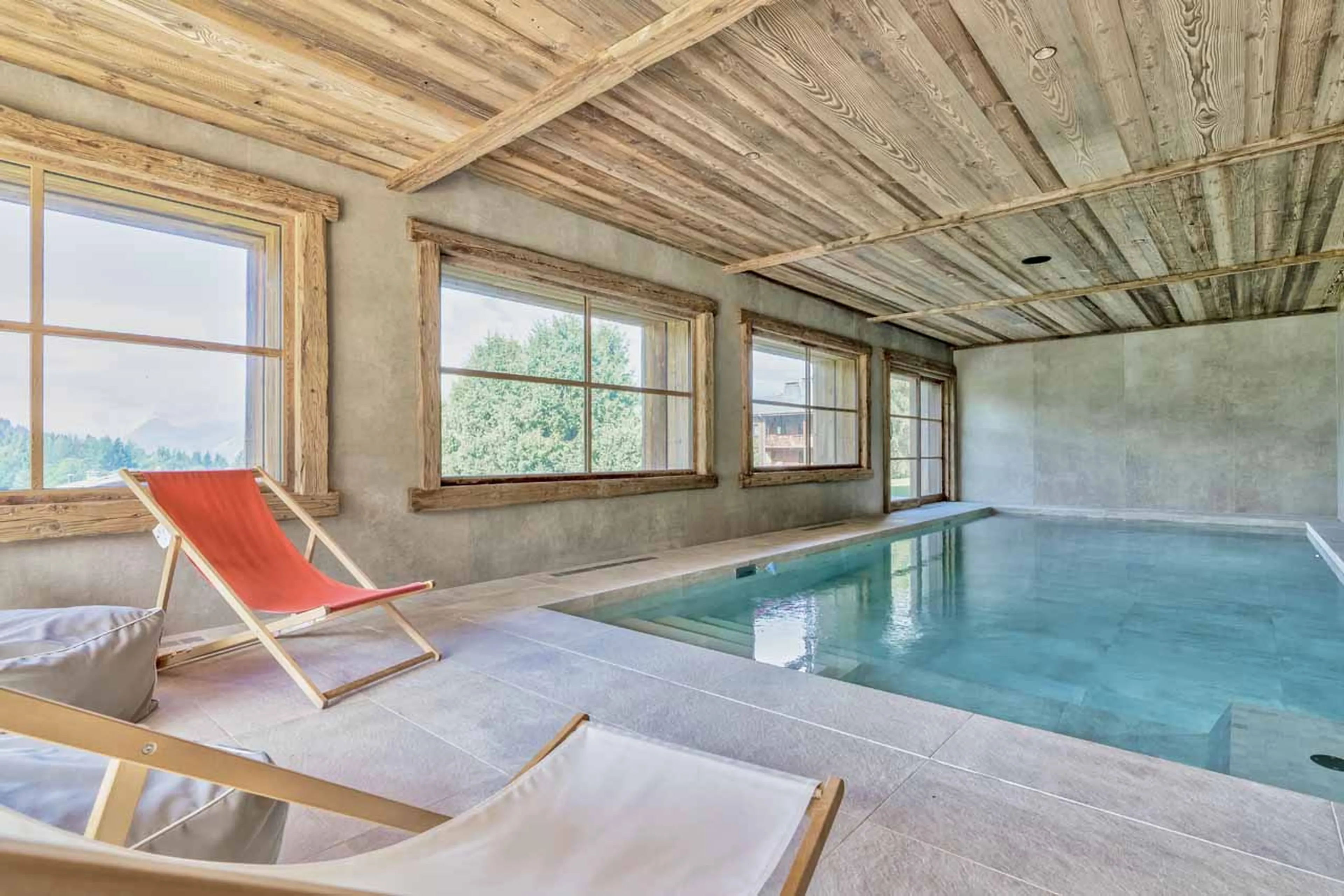 Pool at Chalet Mariva in Megeve