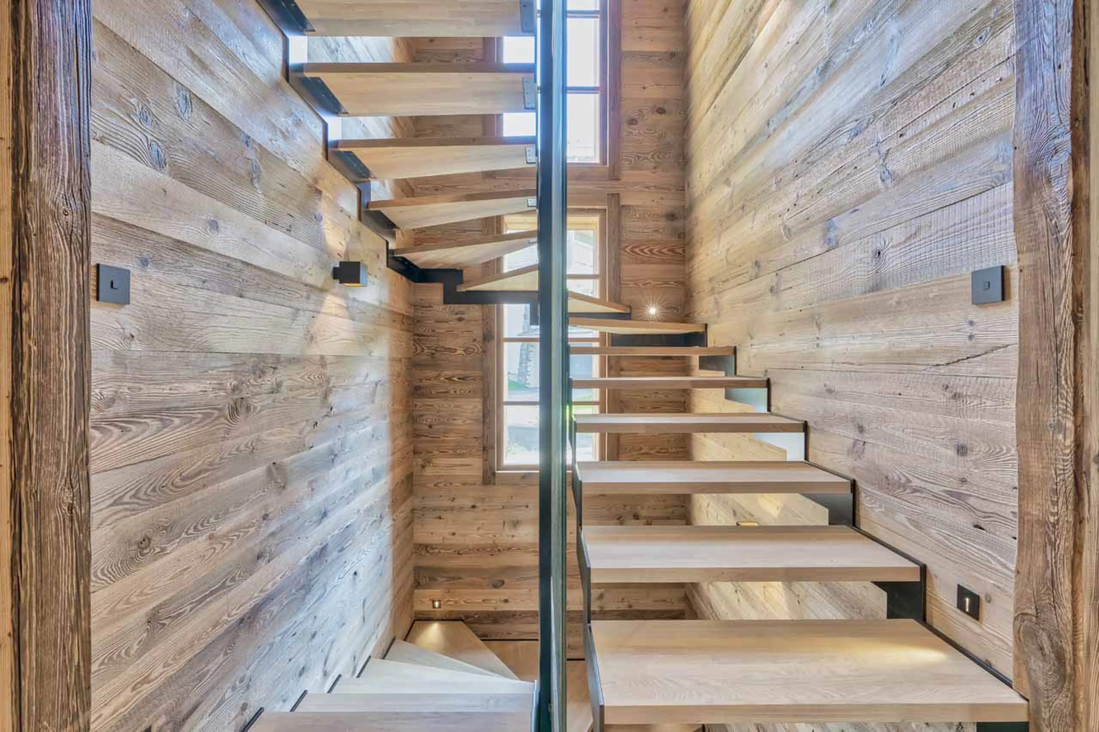 Staircase at Chalet Mariva in Megeve