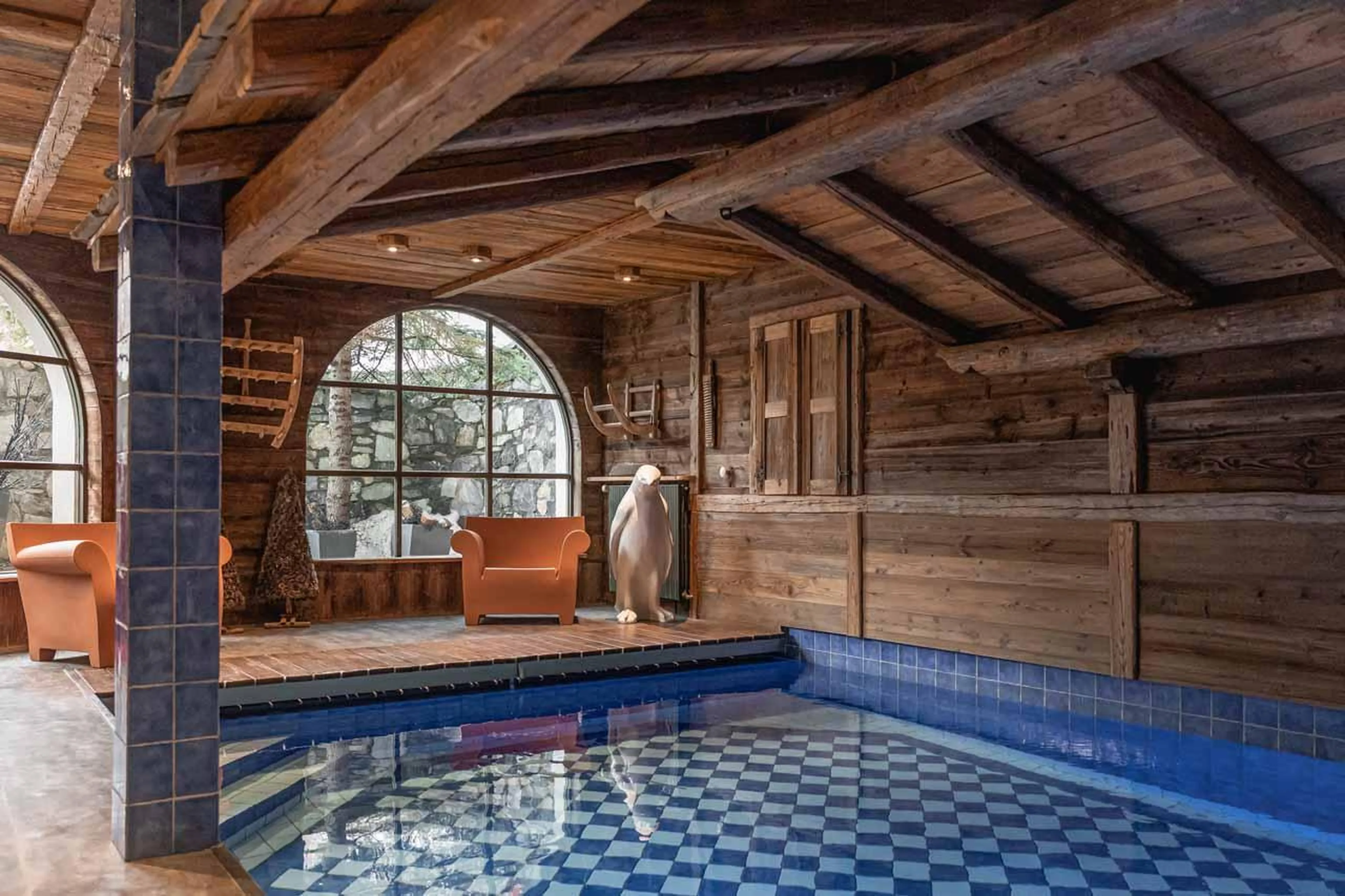 Swimming pool in Chalet Mathilda, Val d'Isere