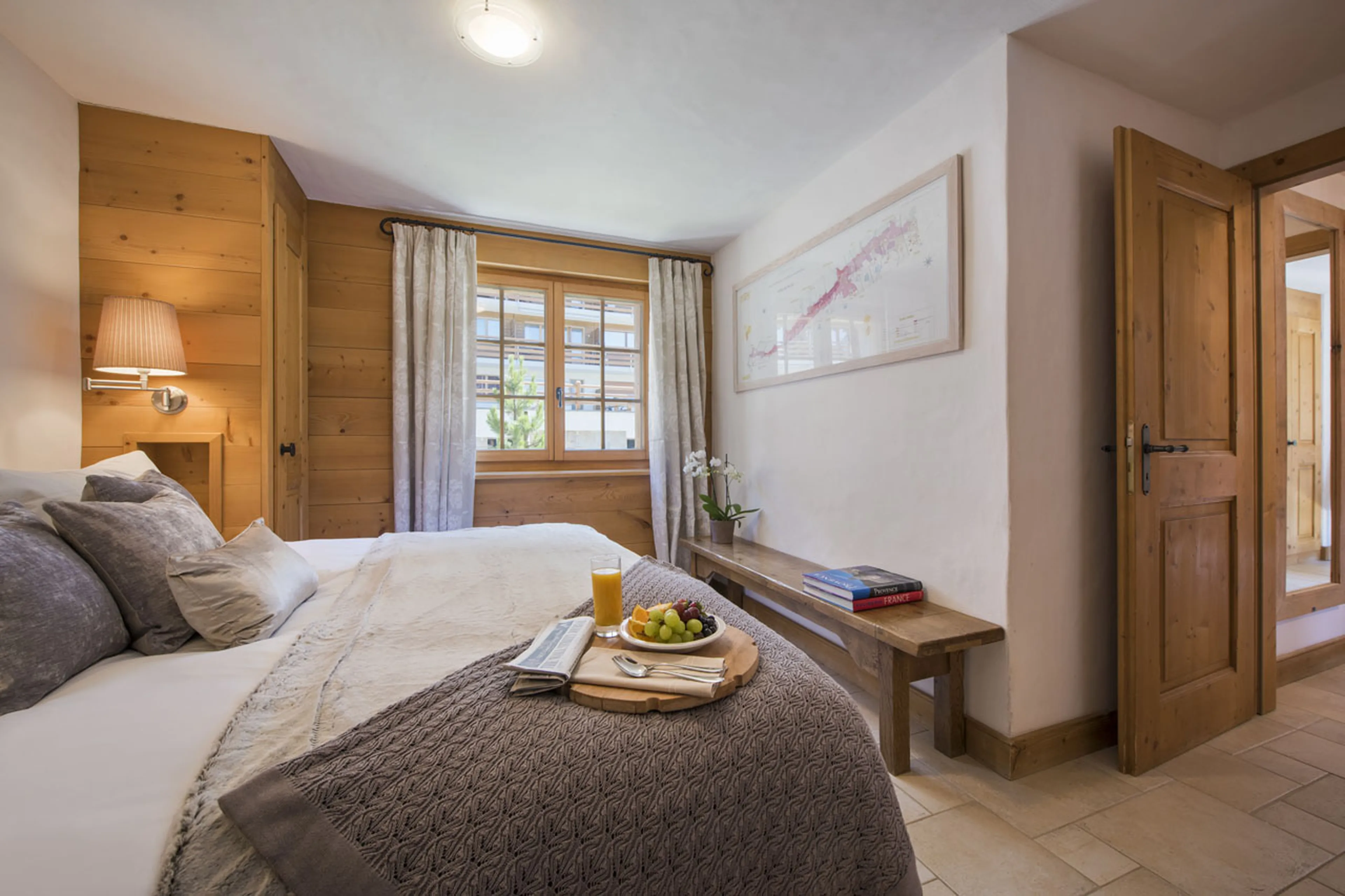 Double bedroom at Apartment Max in Verbier