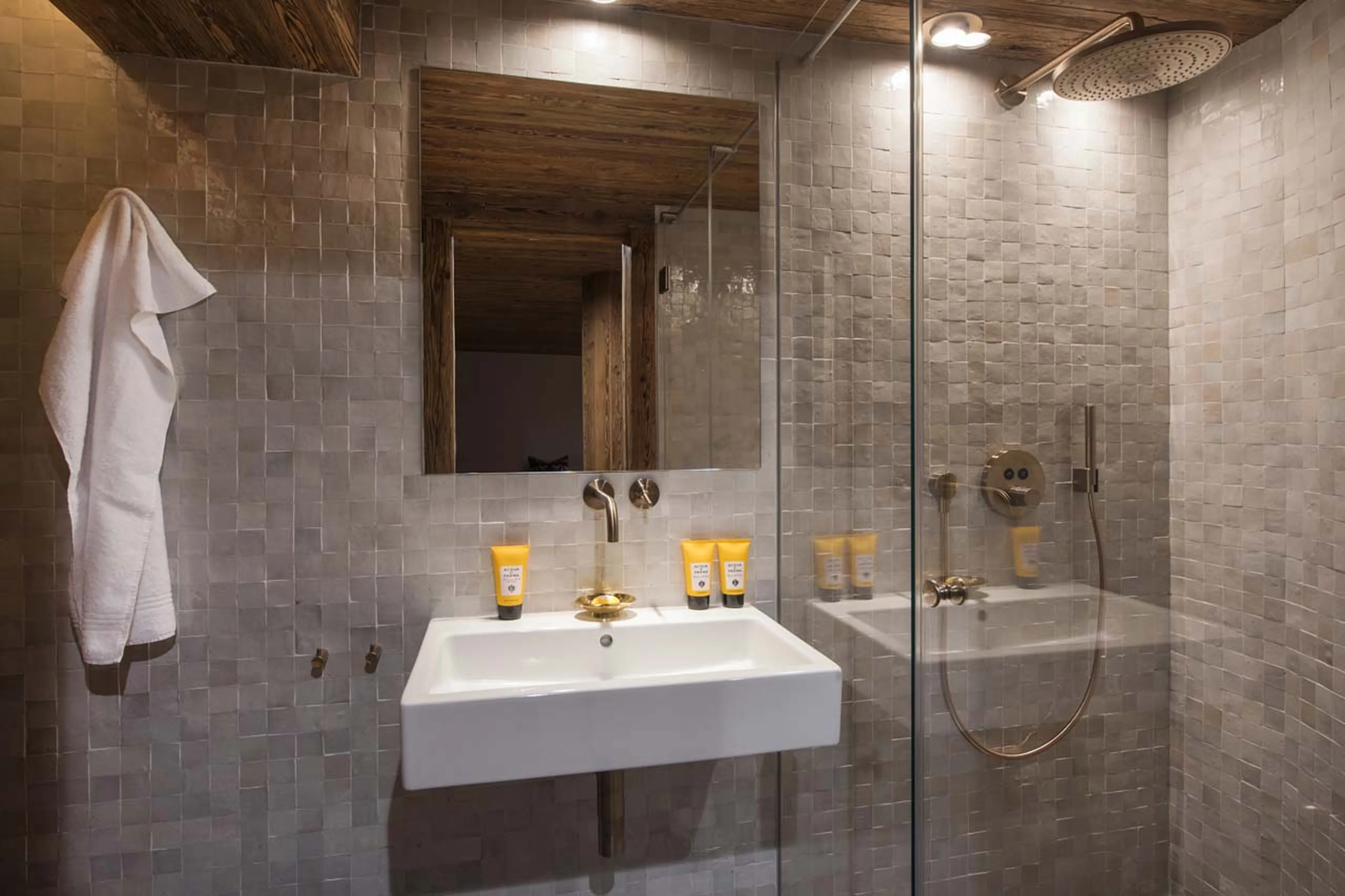 Guest shower room in Chalet Mckinley in Zermatt