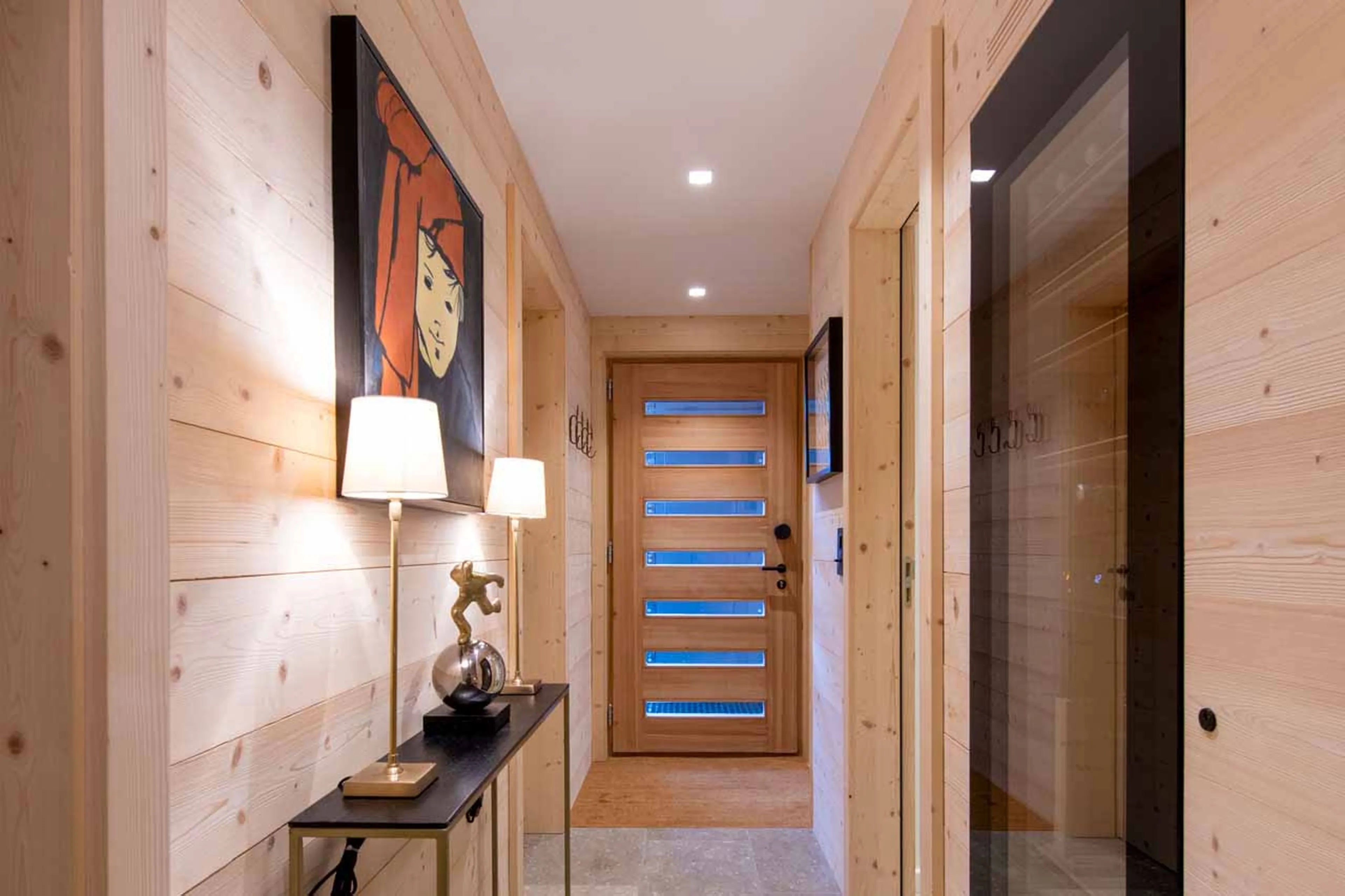 Entrance hall at Chalet Melilot in Verbier