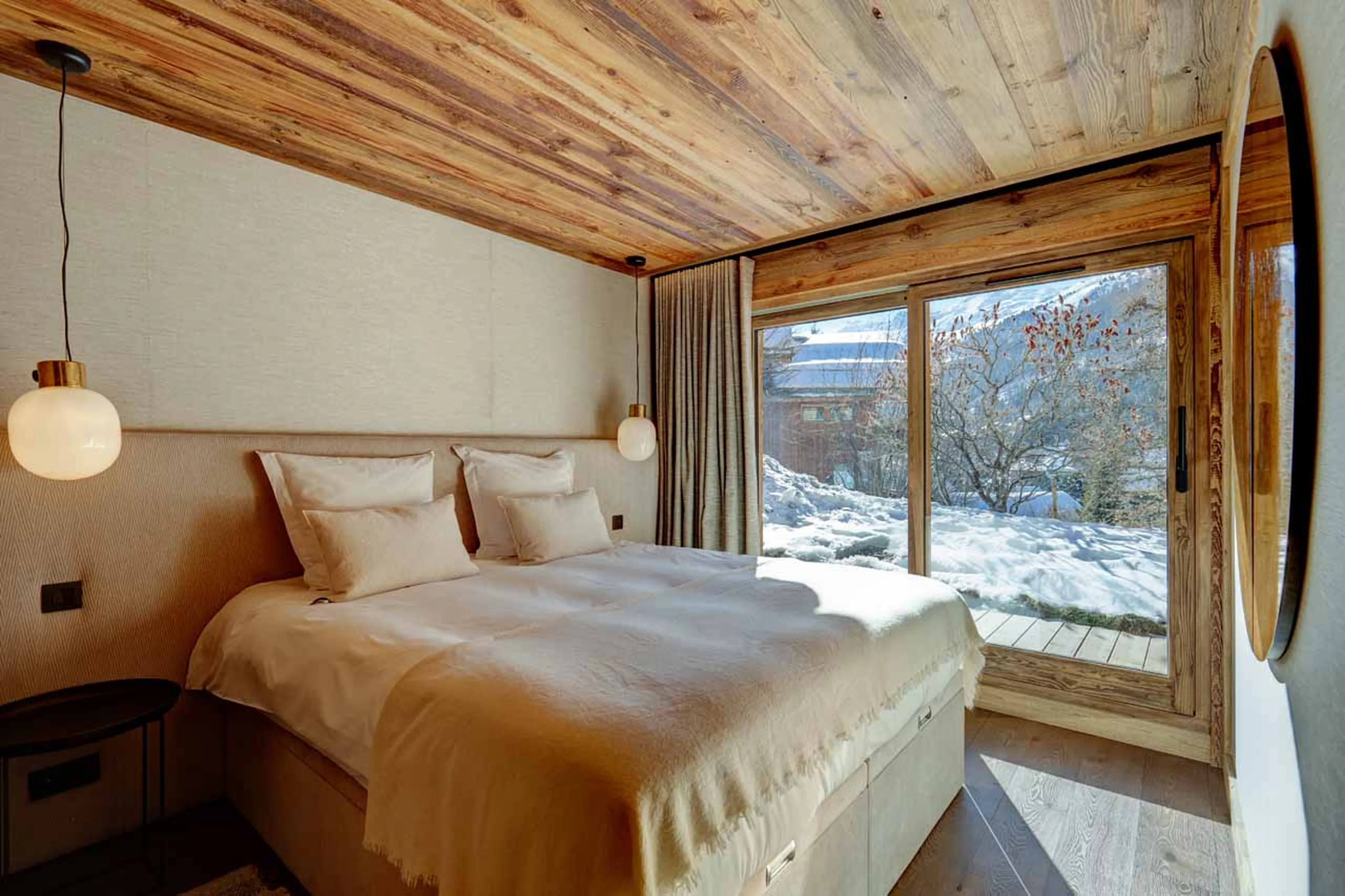 Bedroom two at Chalet Menor in Meribel