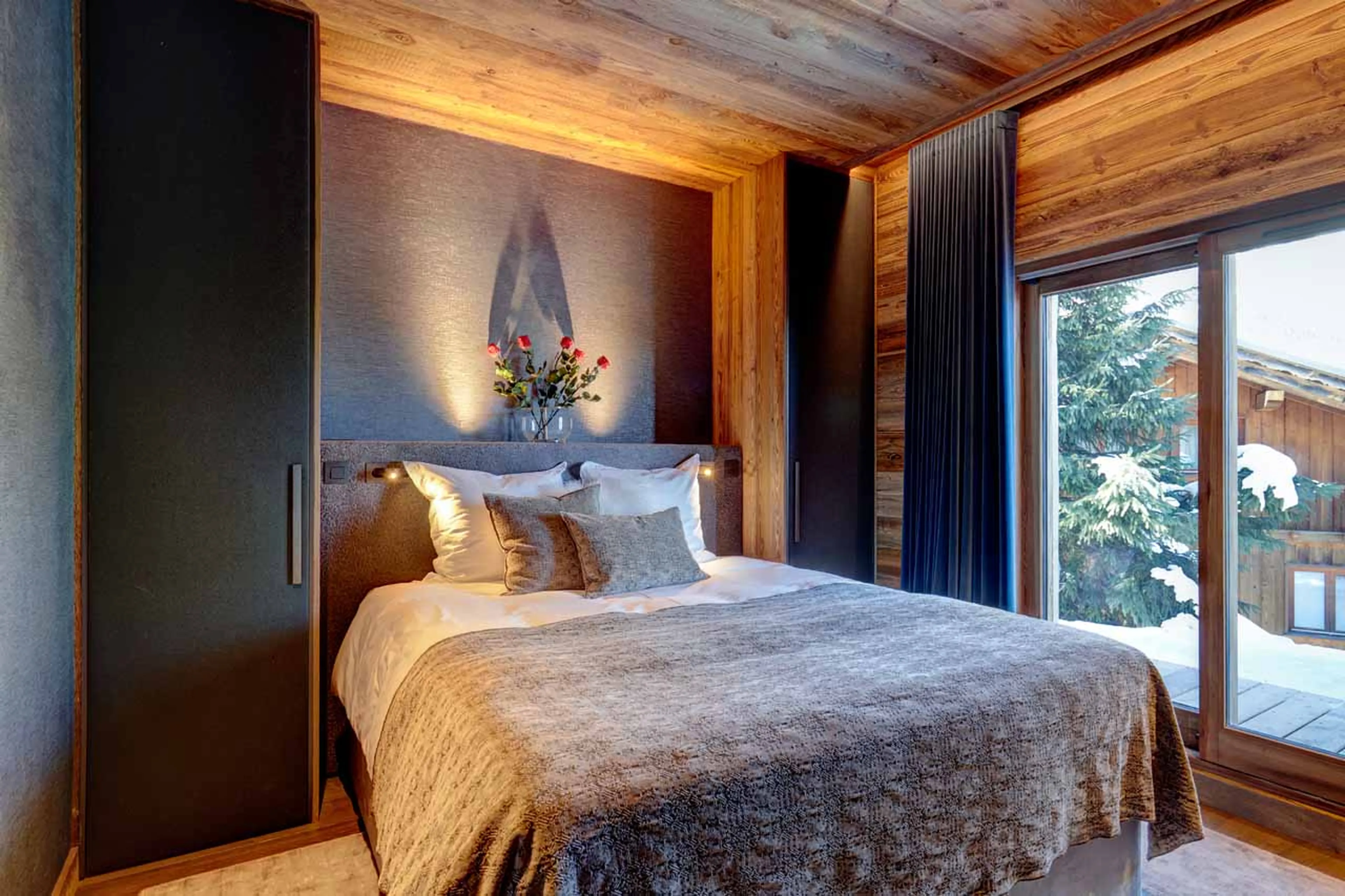 Bedroom three at Chalet Menor in Meribel